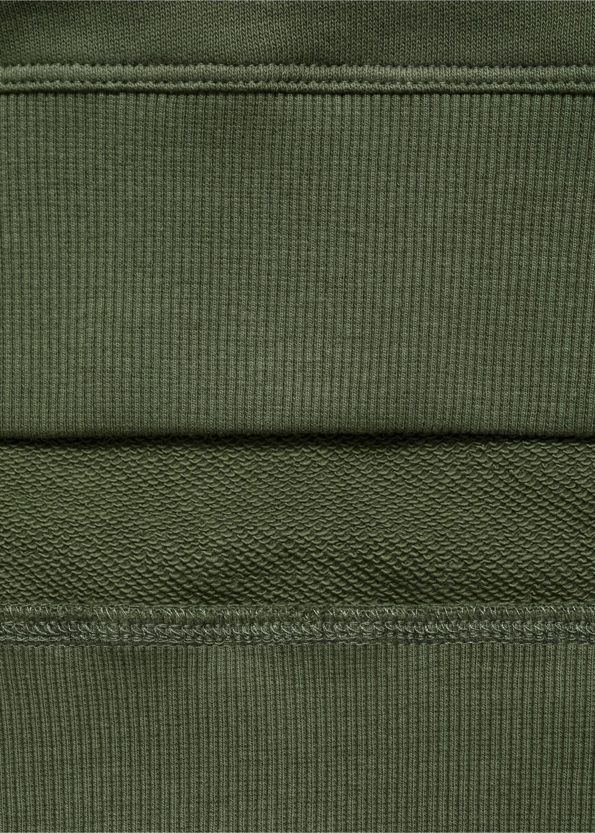 Printed embroidered sweatshirt - Details of the article 0, Green. Ref: 17015156-00.