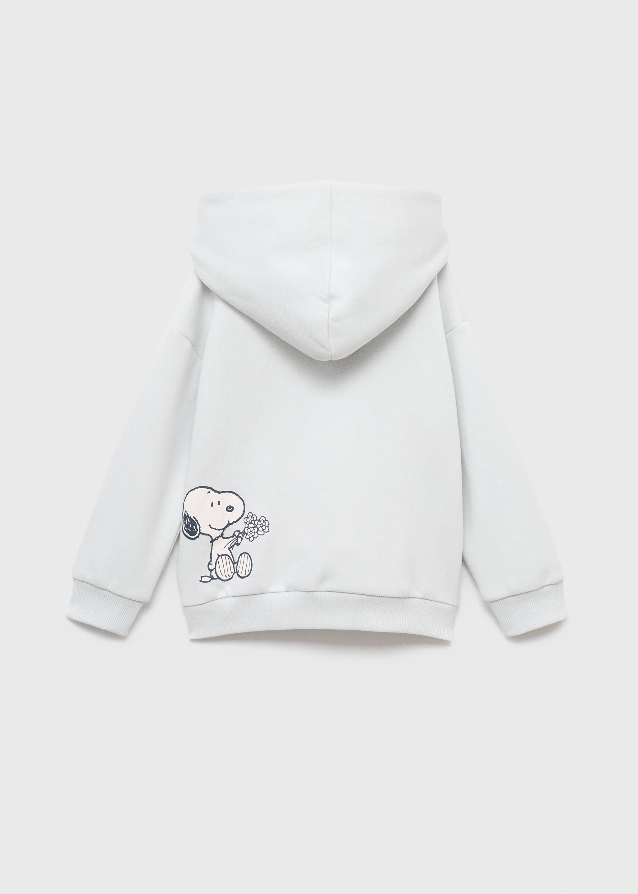 Embroidered Snoopy sweatshirt - Reverse of the article, Sky Blue. Ref: 17015162-00.