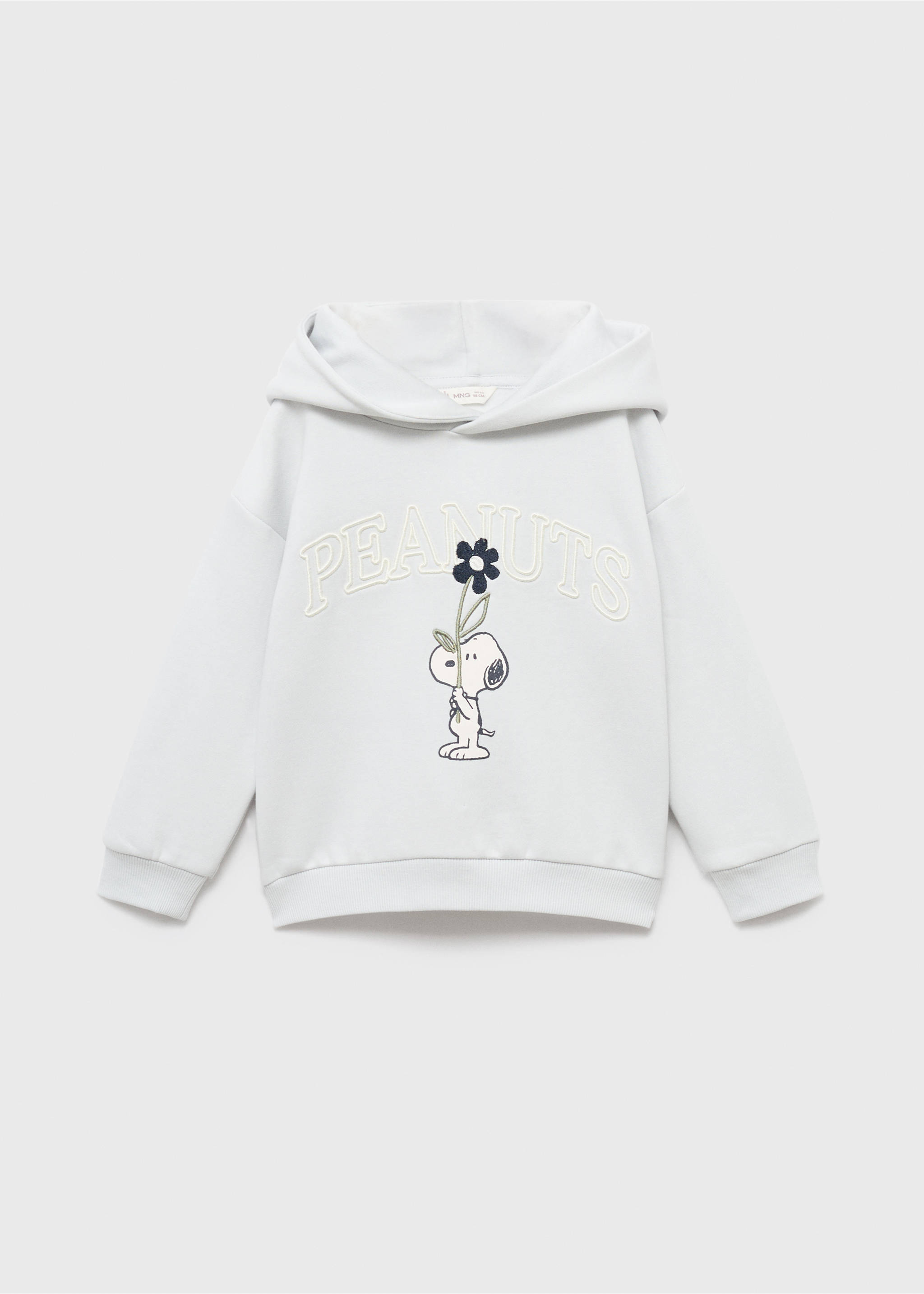Embroidered Snoopy sweatshirt - Article without model, Sky Blue. Ref: 17015162-00.