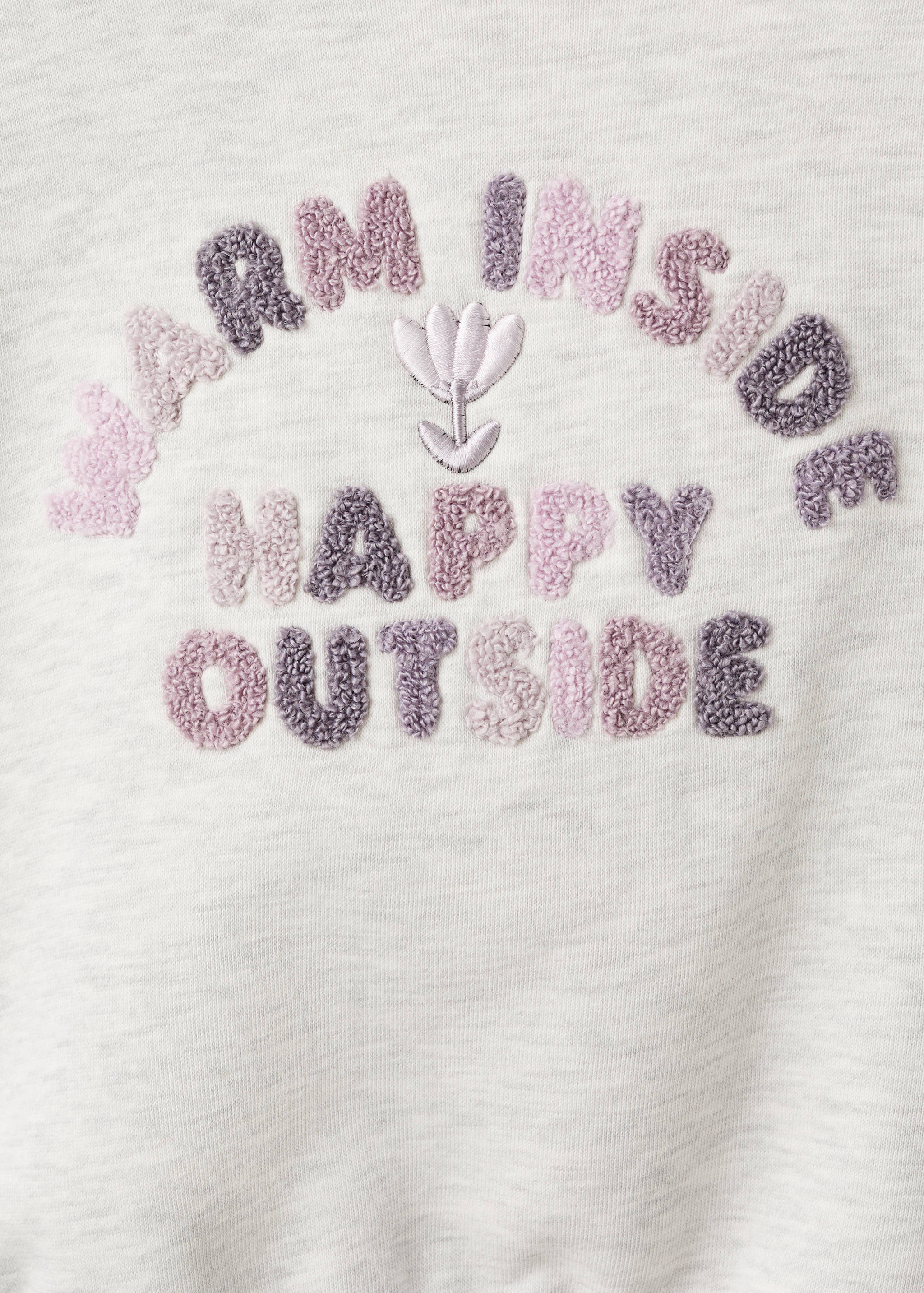 Floral embroidered sweatshirt - Details of the article 0