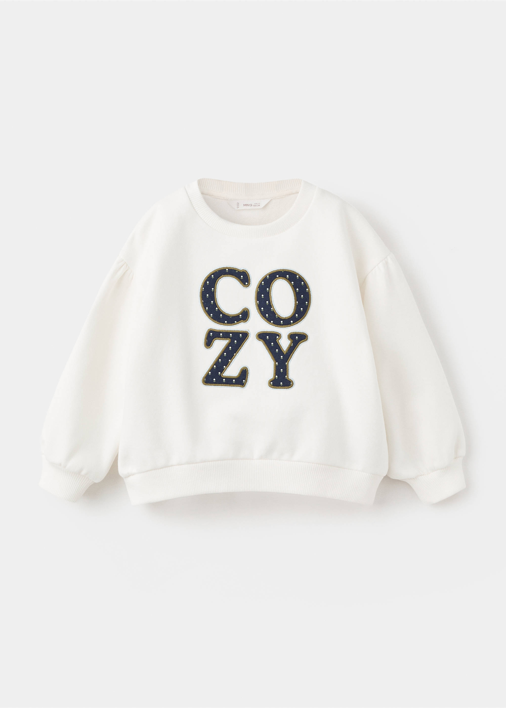 Floral embroidered sweatshirt - Article without model, Off White. Ref: 17015165-00.