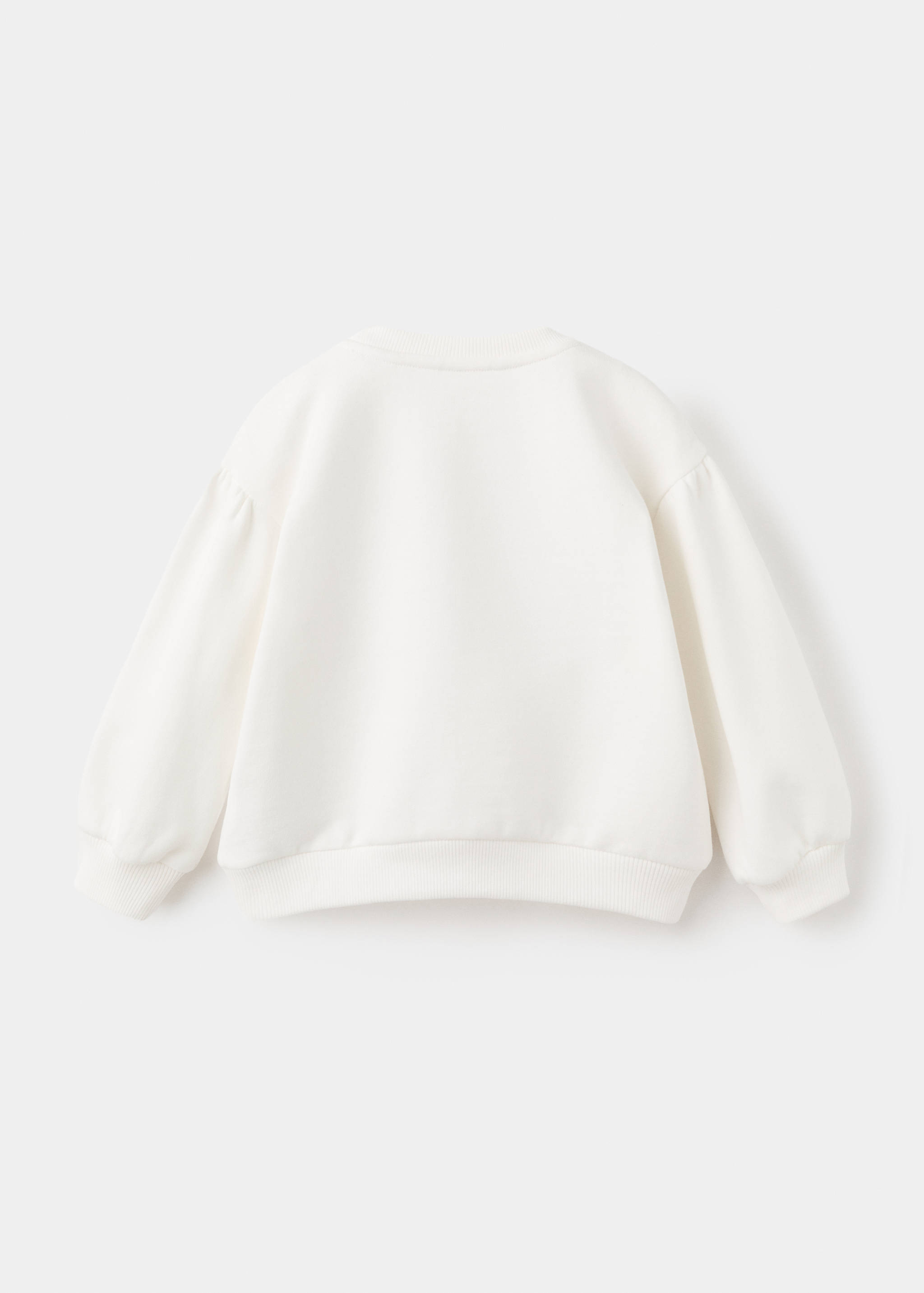 Floral embroidered sweatshirt - Reverse of the article