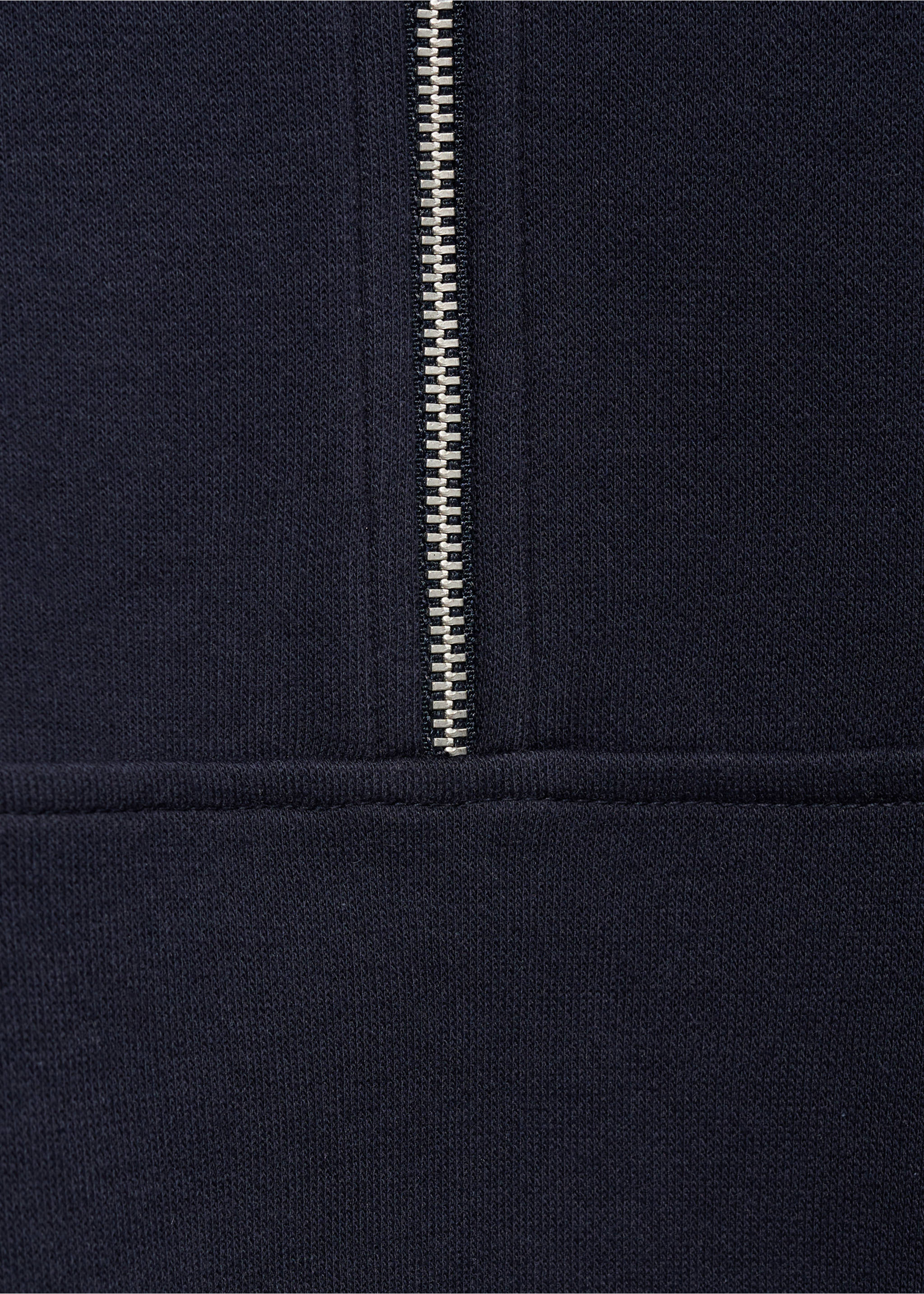 Sweat-shirt col montant zippé - Détail de l'article 0, Bleu marine. Ref: 17015171-00.