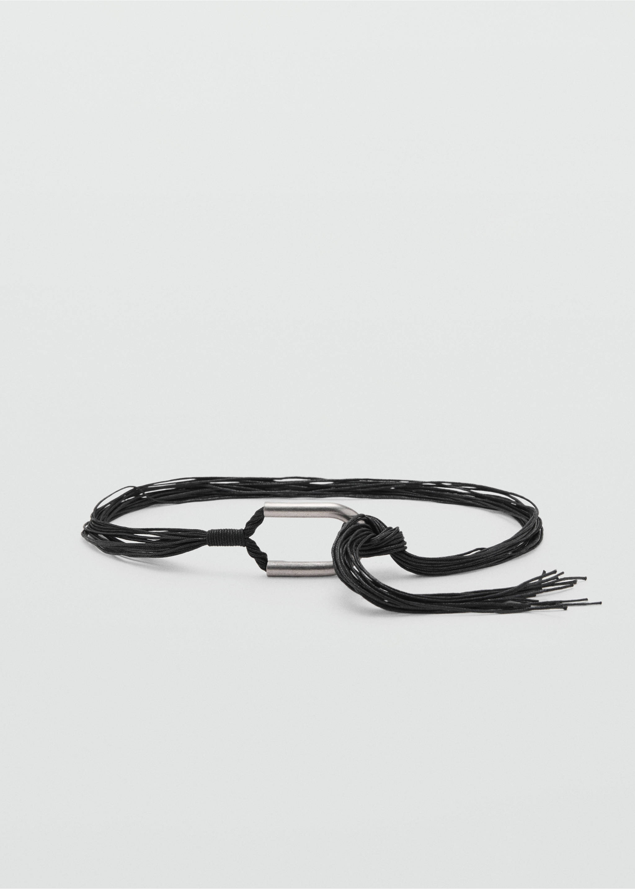 Rope belt with buckle - Article without model, Black. Ref: 17015176-00.