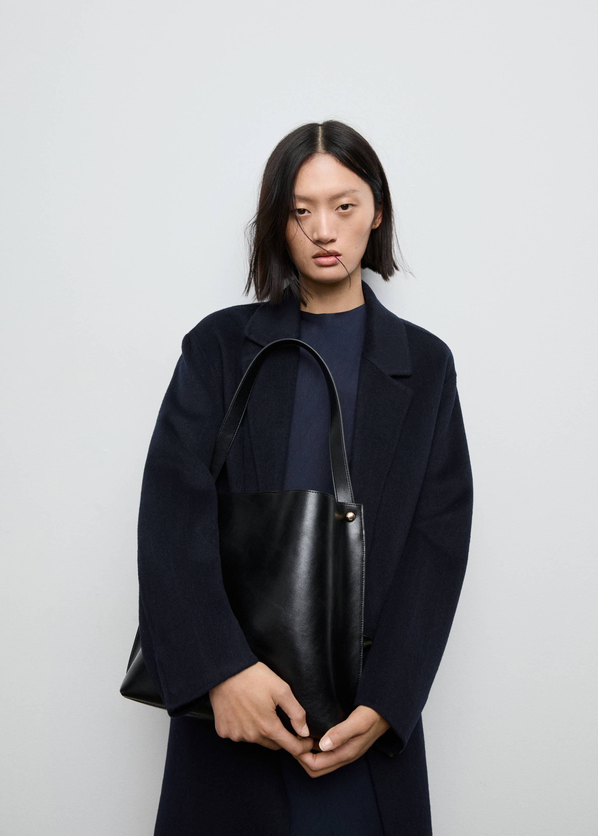 Long wool coat - Medium plane