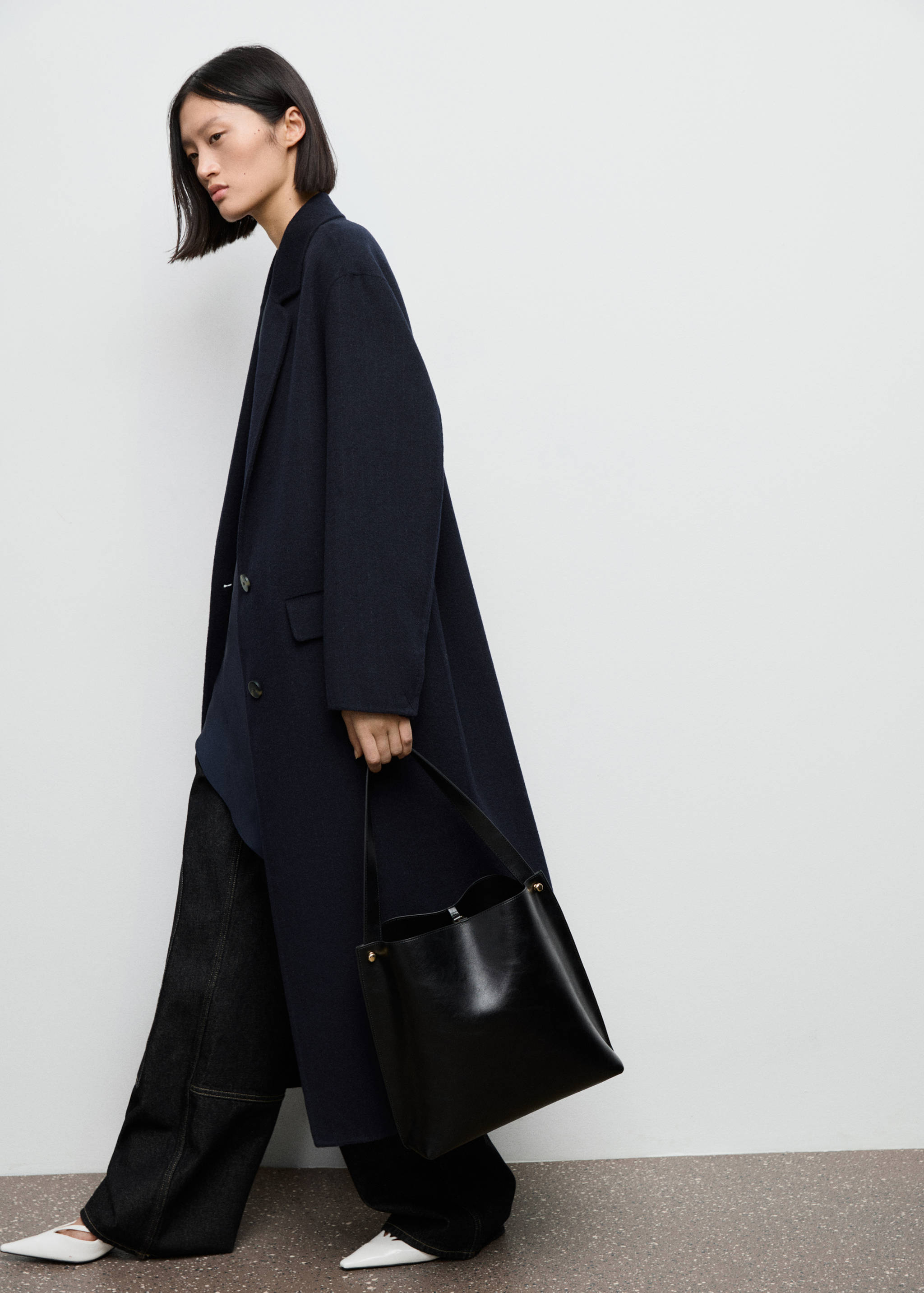 Long wool coat - Details of the article 1