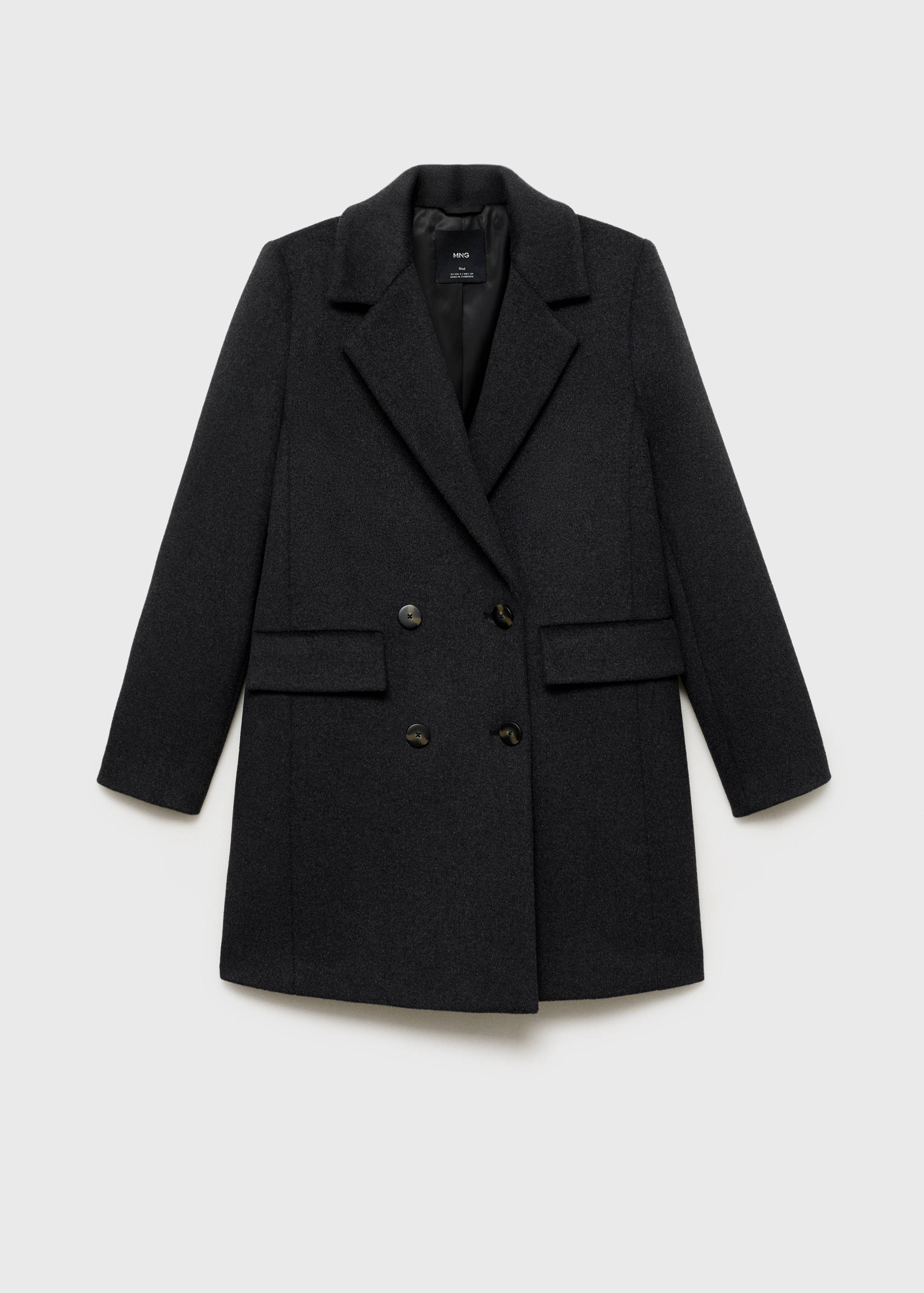 Double-breasted wool coat - Women | MANGO OUTLET USA