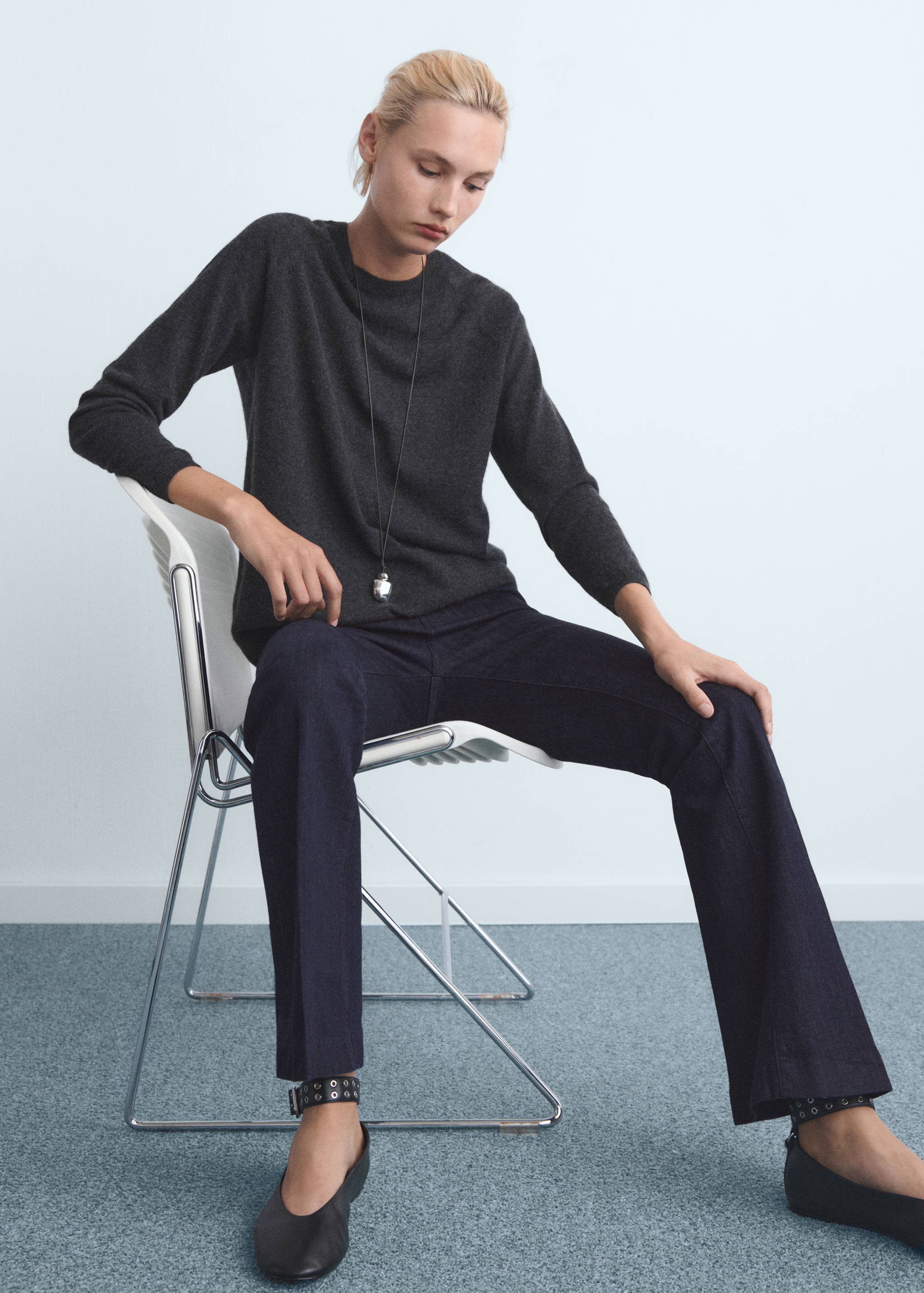 Jean flare taille normale rinse wash - Détail de l'article 3