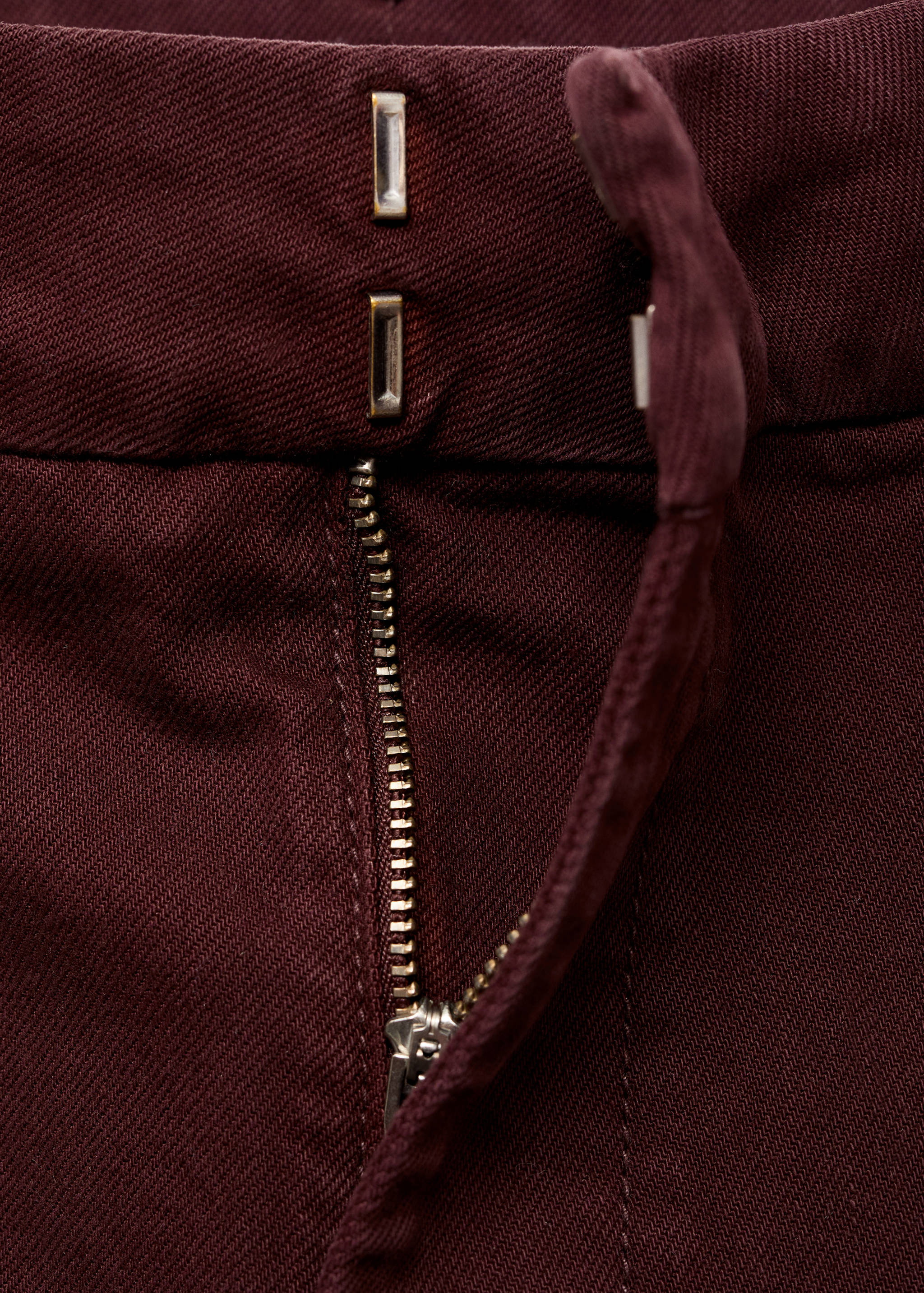 High-waisted wide leg jeans with stitching - Details of the article 8