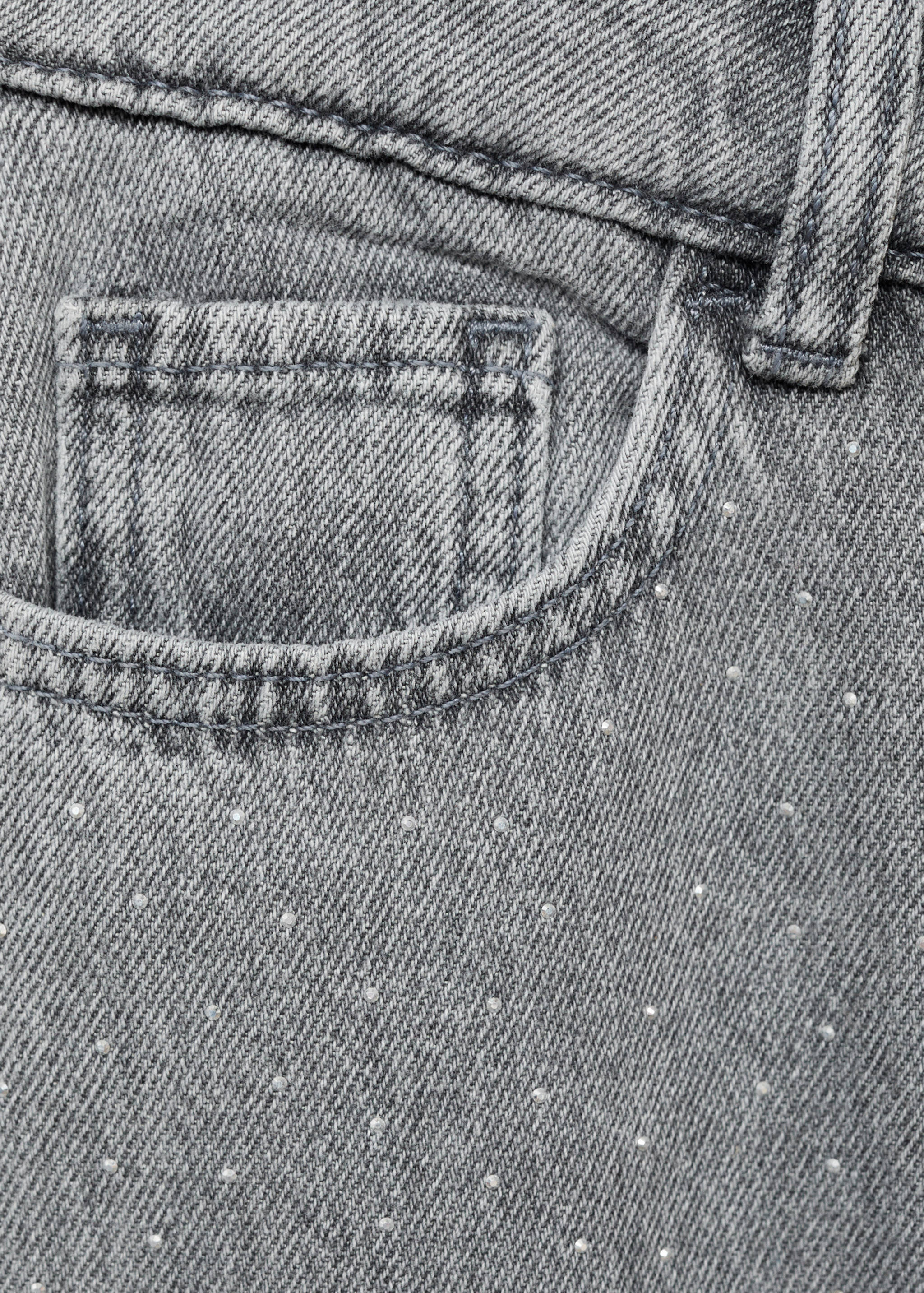 Gerade Jeans mit Strass - Detail des Artikels 0