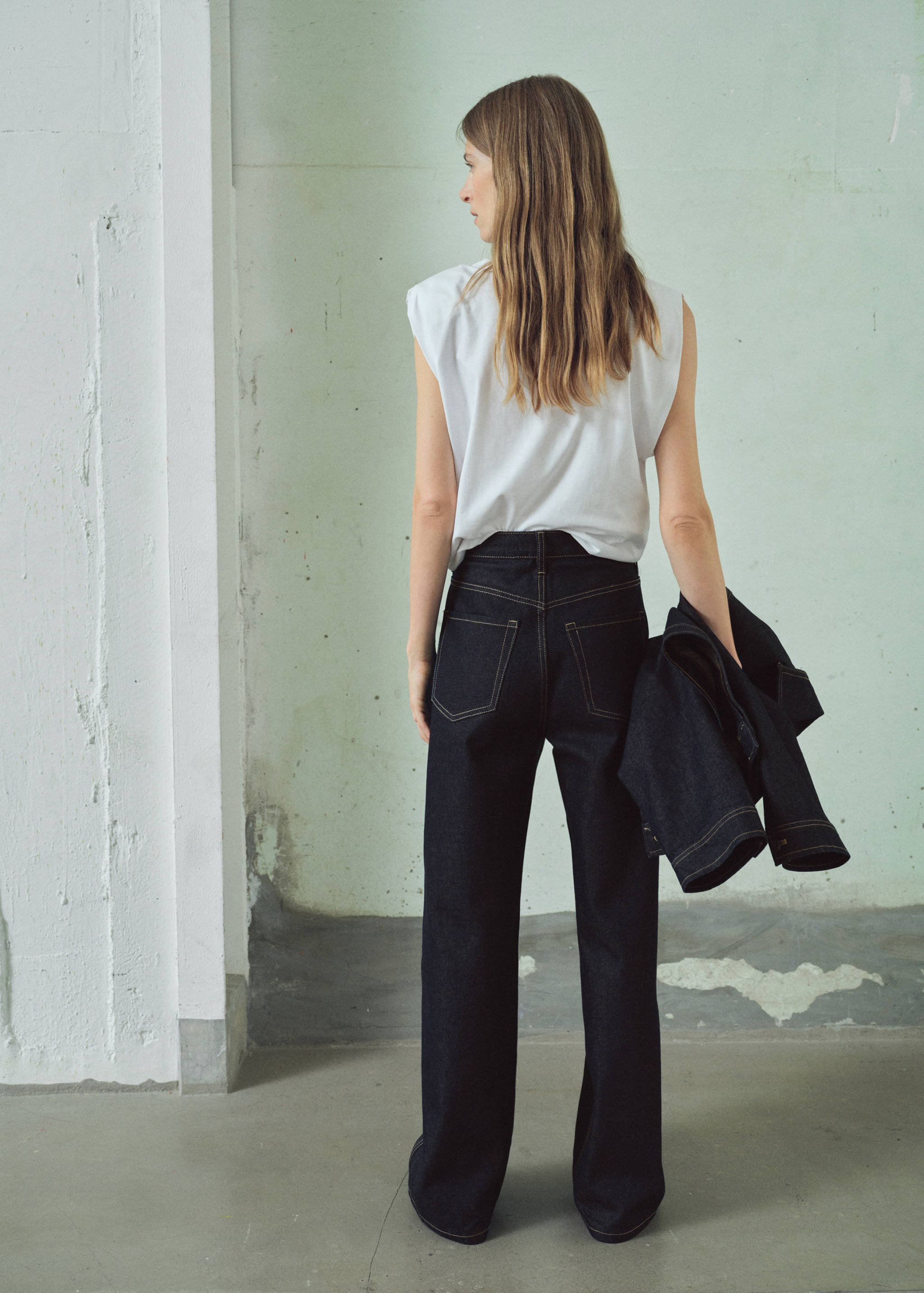 Jean barrel taille haute - Verso de l’article