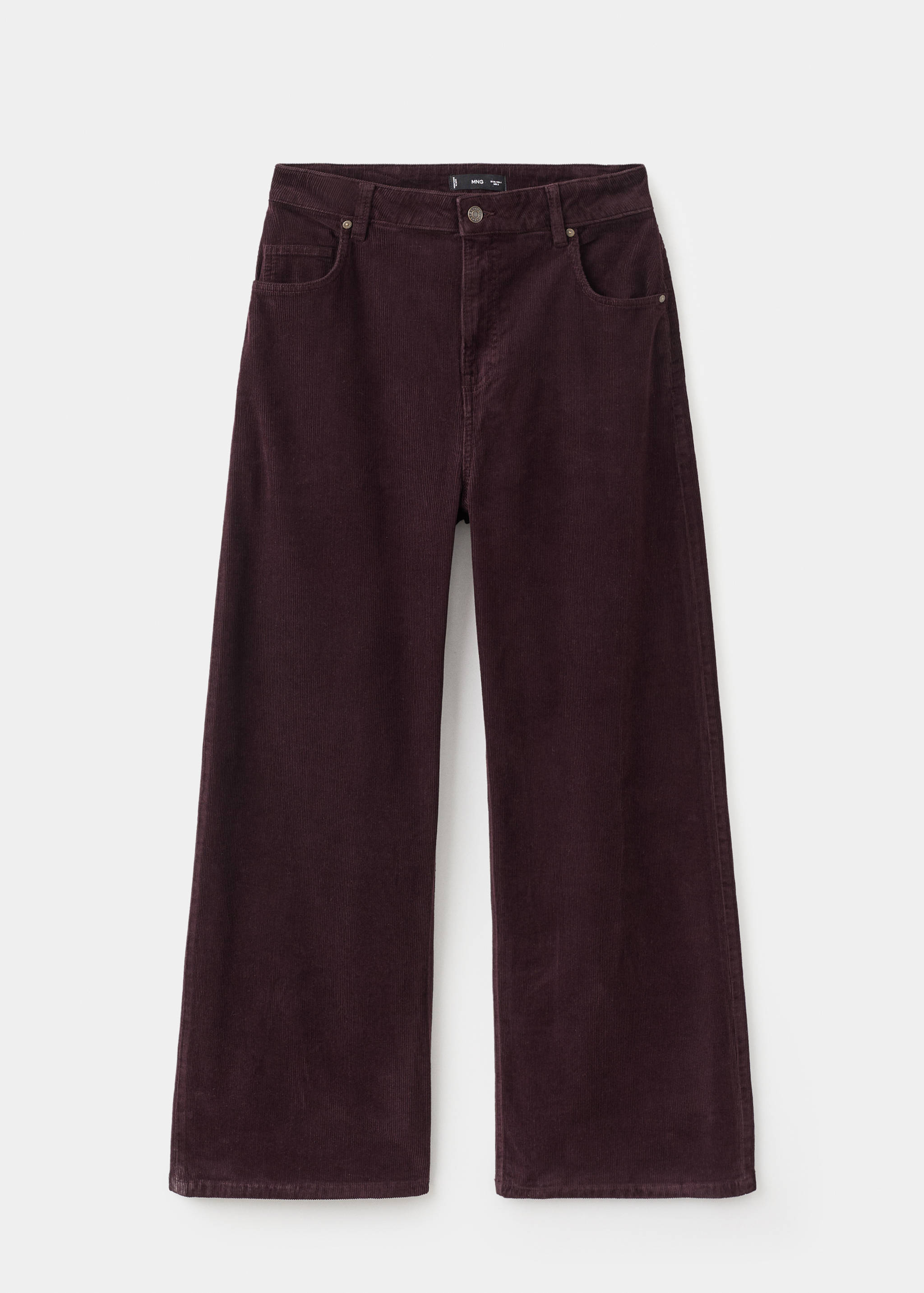 Breda manchesterjeans med breda ben och låg midja - Artikel utan modell