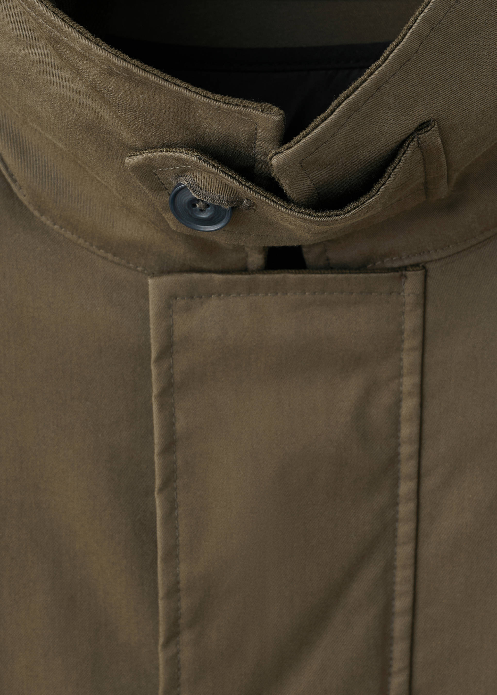 Water-repellent cotton parka with pockets - Details of the article 0