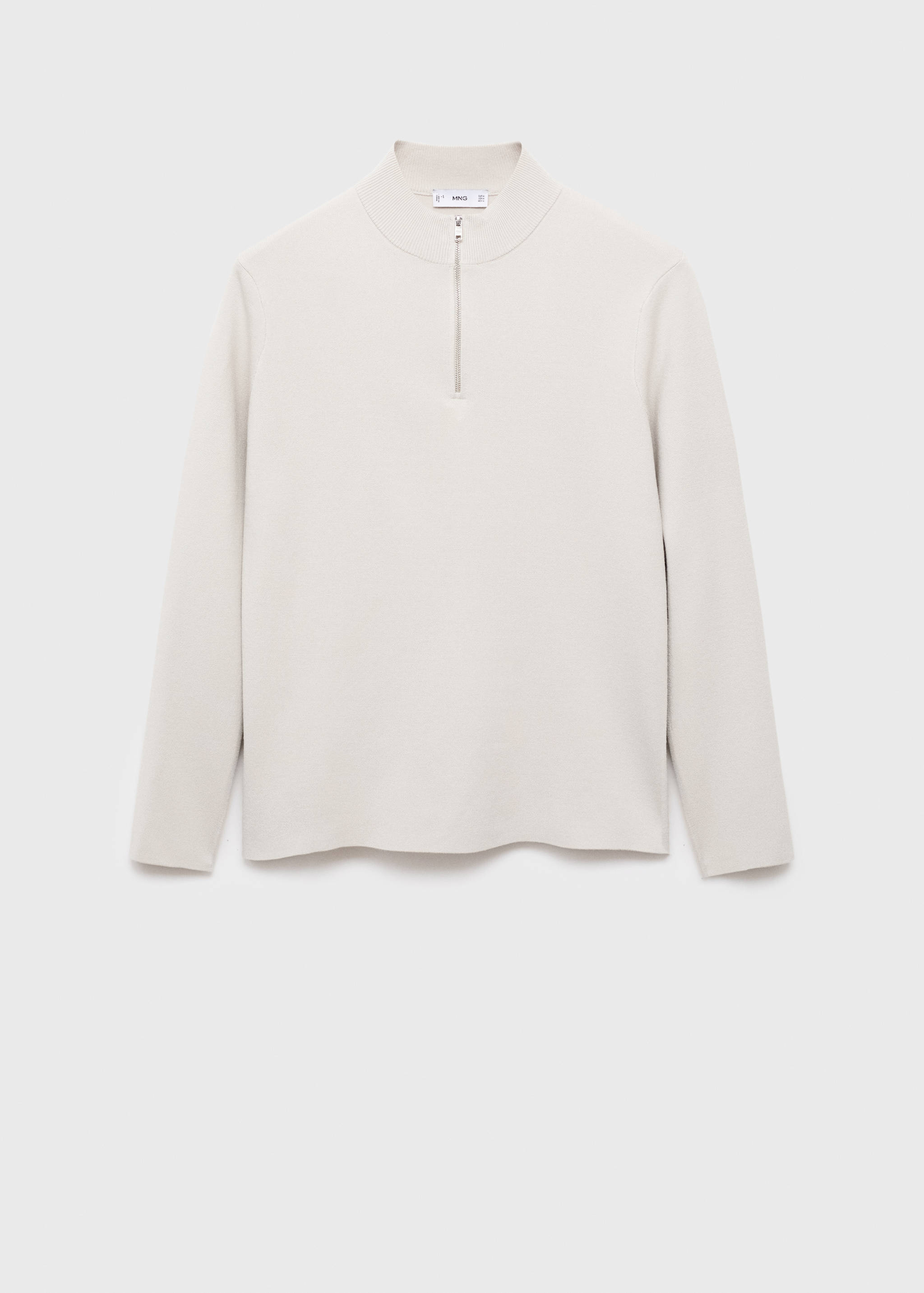 Úpletový svetr s výstřihem perkins - Zboží bez modelu