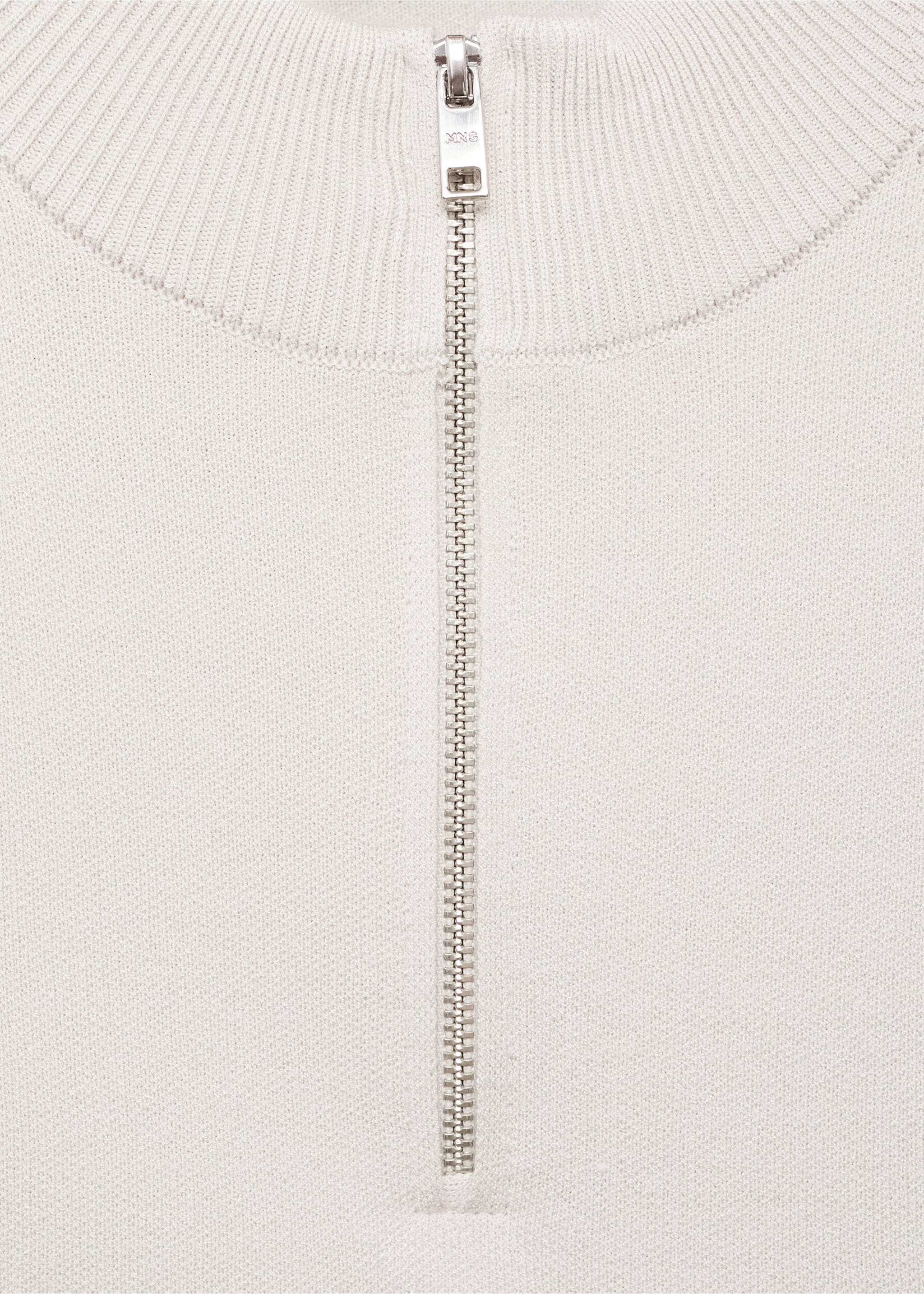 Úpletový svetr s výstřihem perkins - Detail zboží 8, Světle/pastelově šedá. Ref: 17015974-00.