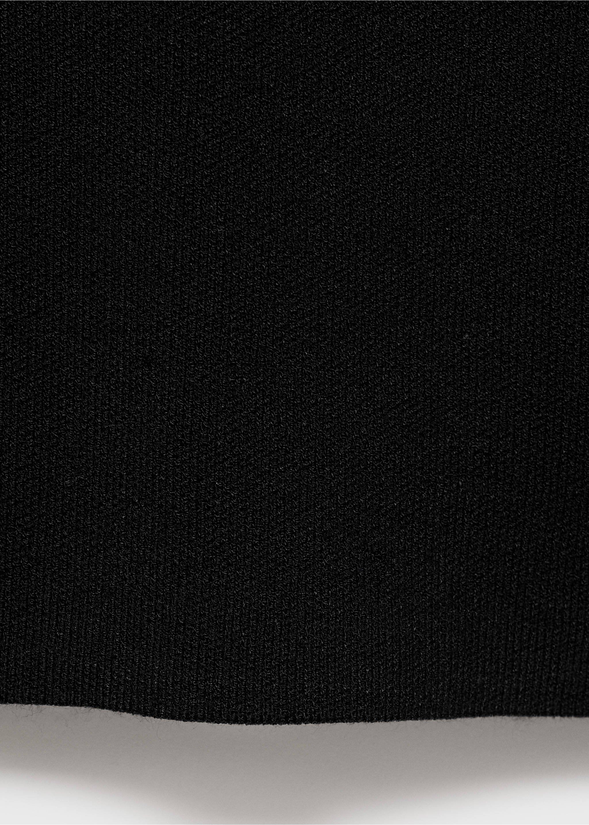 Úpletový svetr s výstřihem perkins - Detail zboží 0, Černá. Ref: 17015974-00.