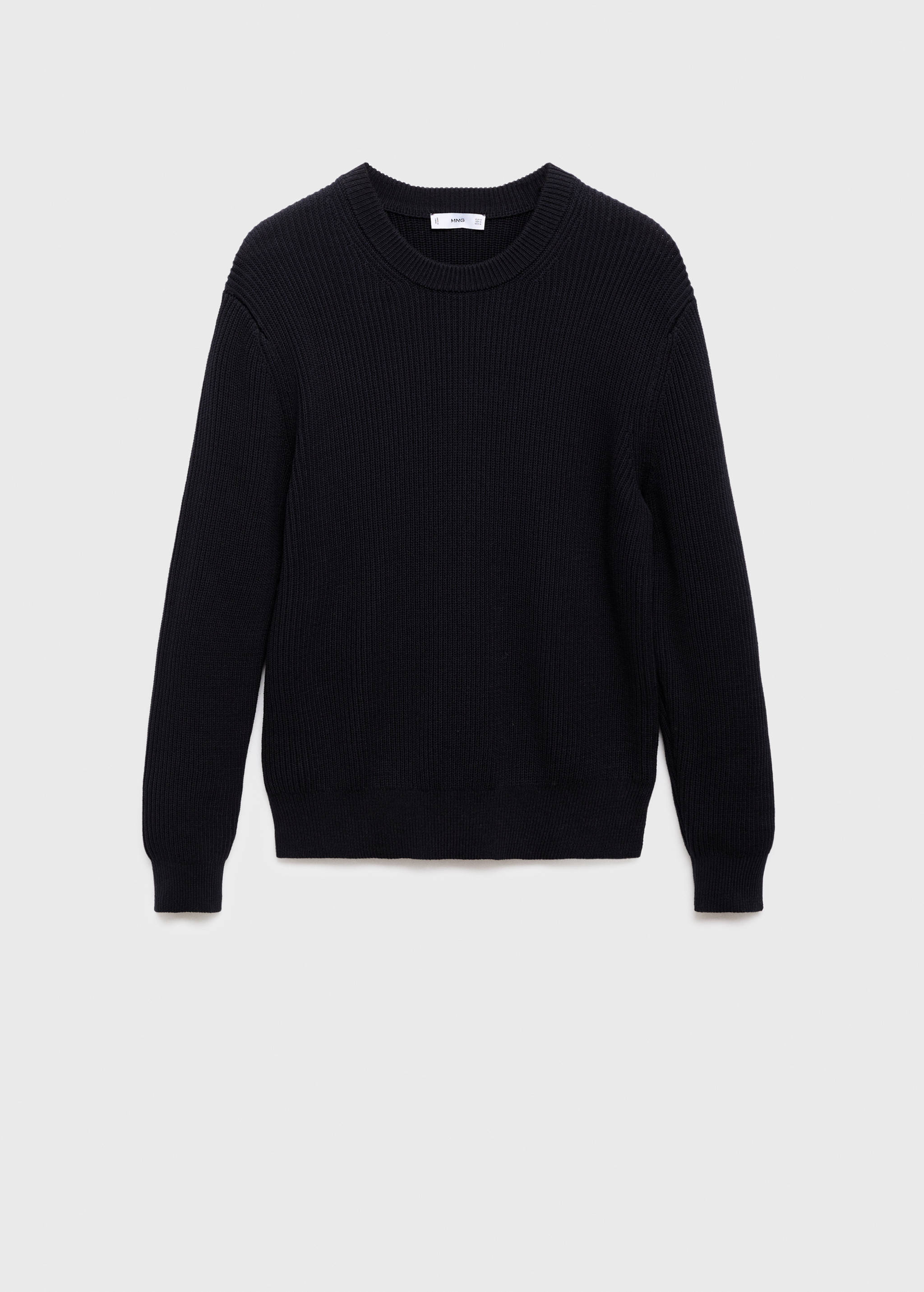 Fine rib-knit cotton sweater - Article without model