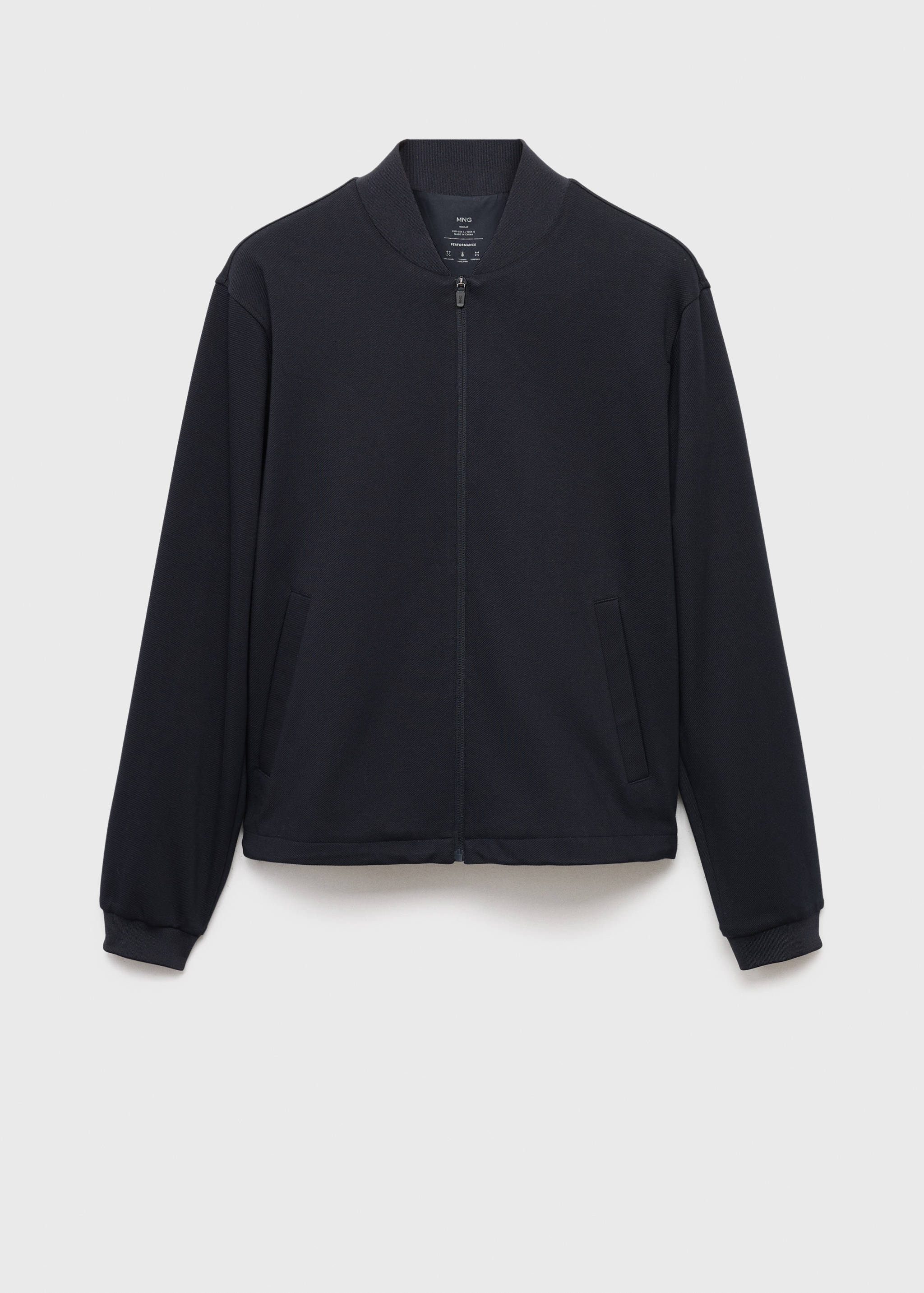 Comfort stretch sweatshirt met ritssluiting - Artikel zonder model