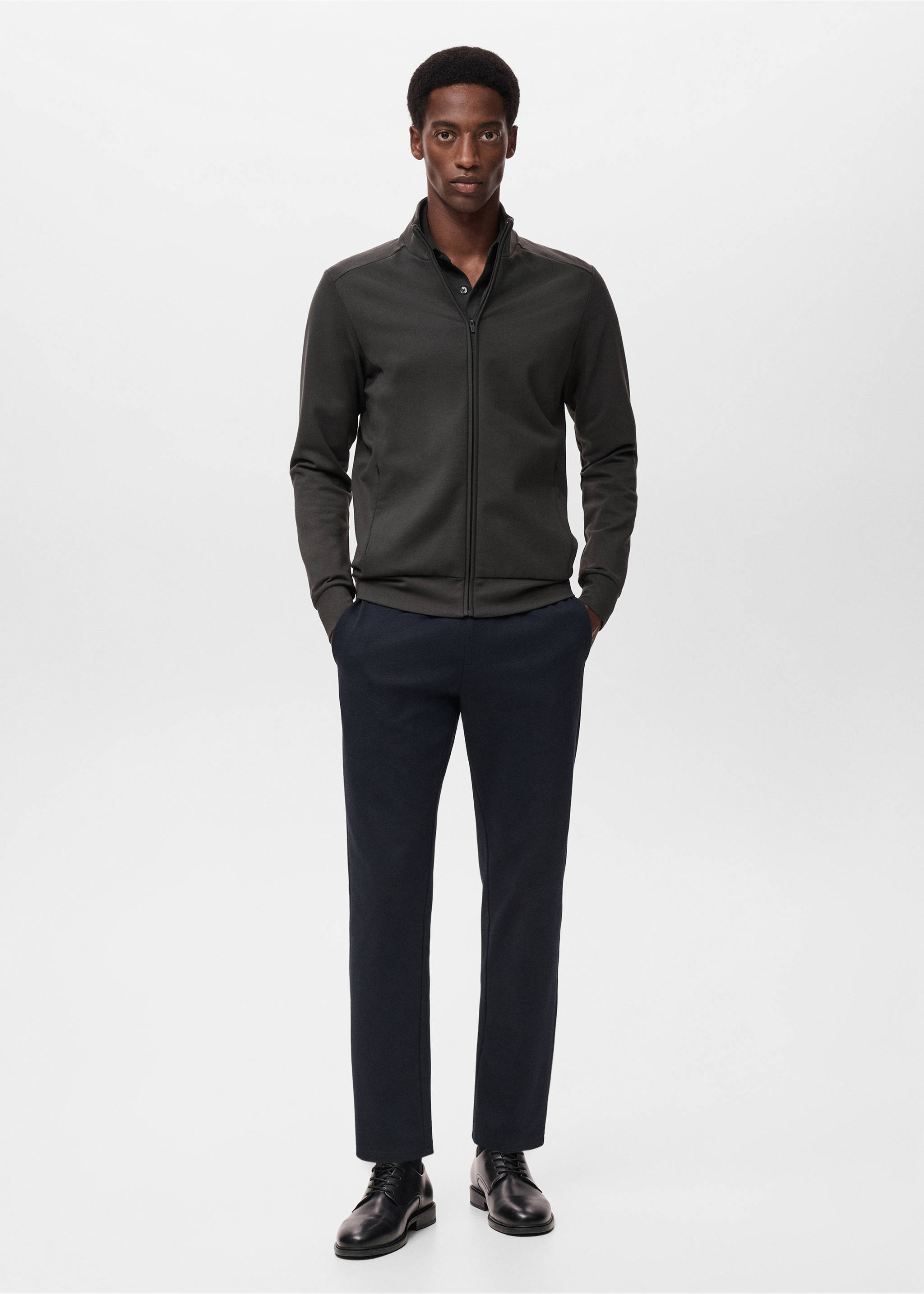Regular-fit technical sweatshirt - General plane, Dark Green. Ref: 17015978-00.