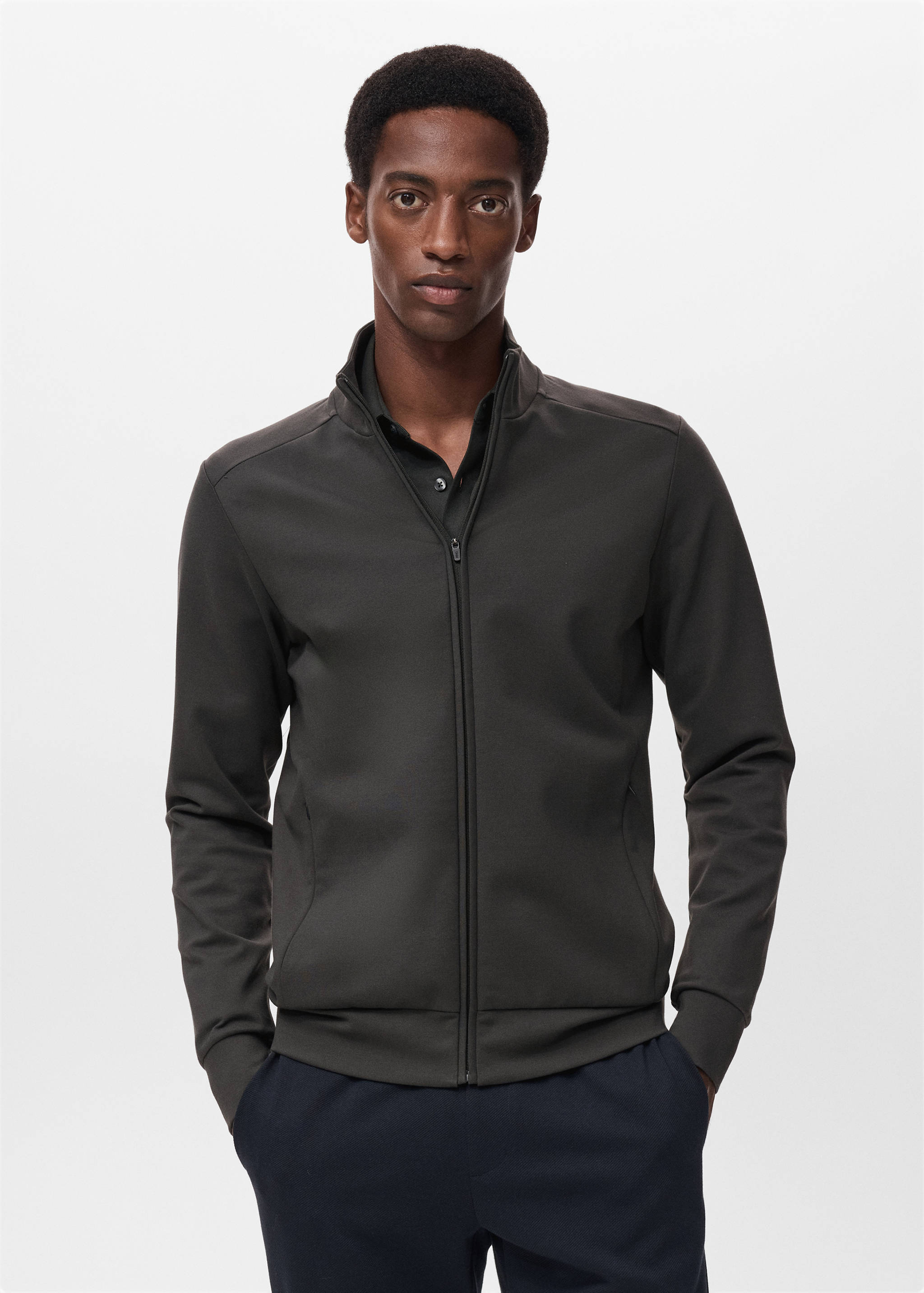 Regular-fit technical sweatshirt - Medium plane