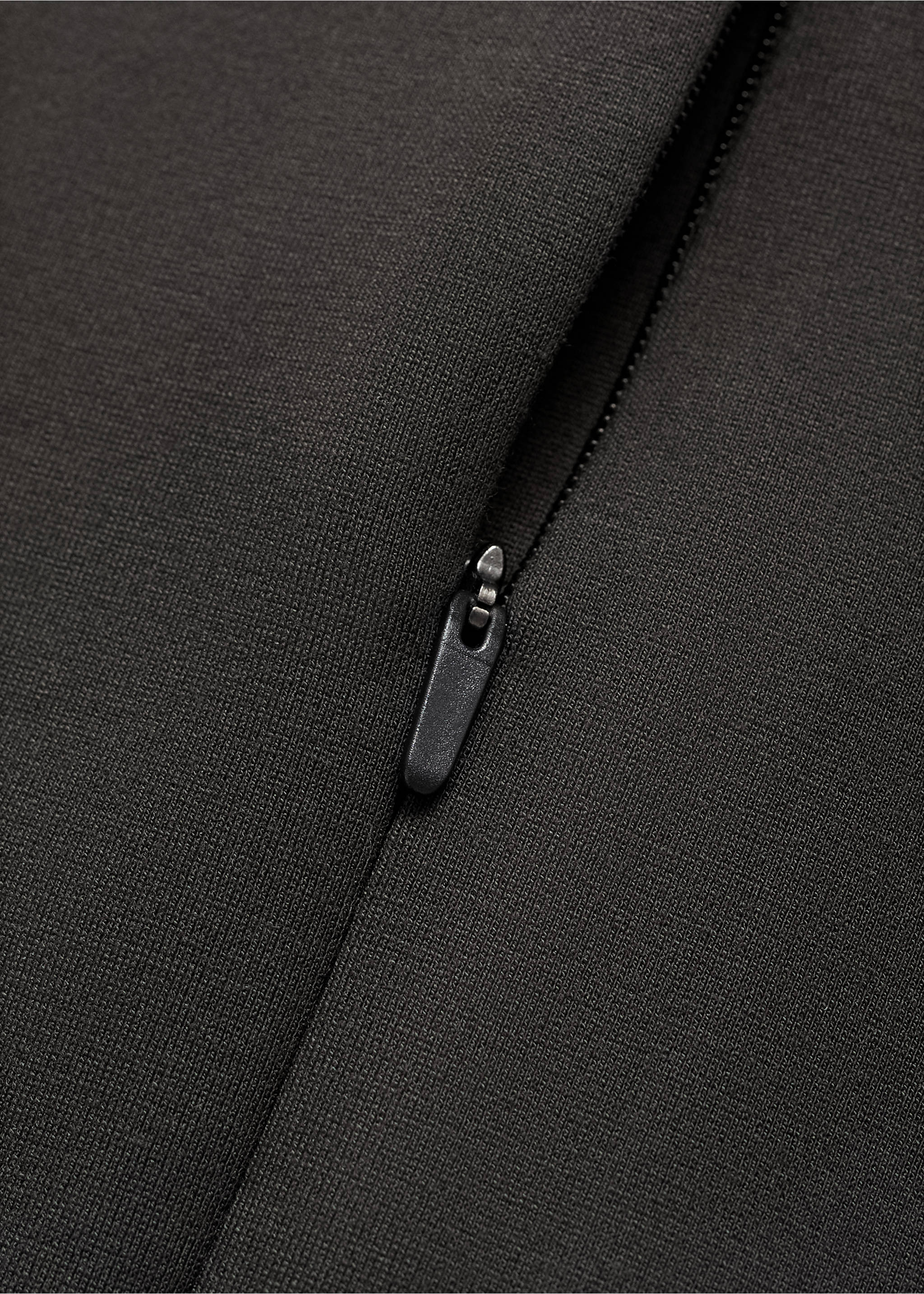 Regular-fit technical sweatshirt - Details of the article 0, Dark Green. Ref: 17015978-00.