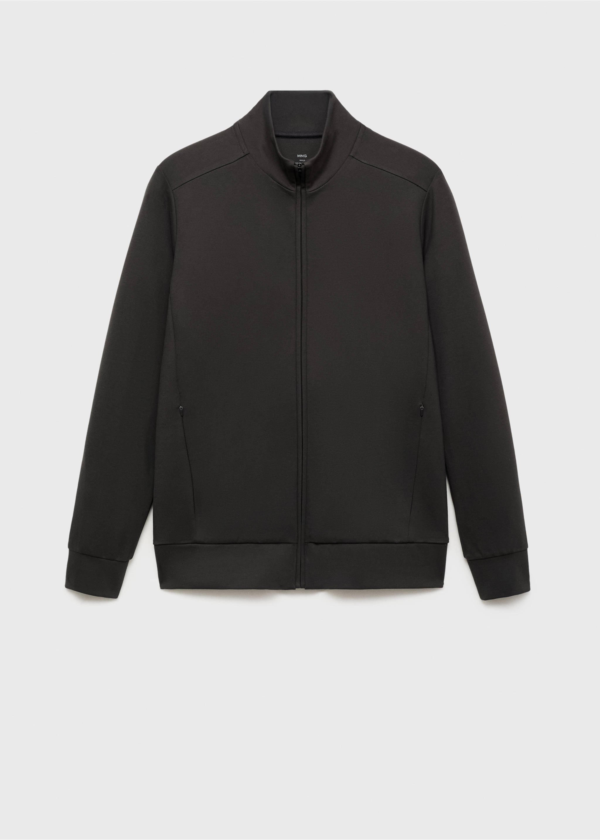 Regular-fit technical sweatshirt - Article without model, Dark Green. Ref: 17015978-00.