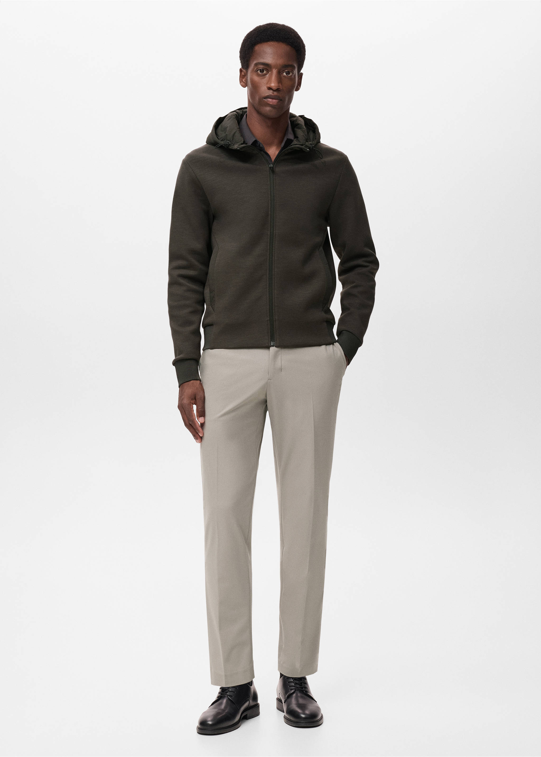 Thermolite® hoodie - General plane, Medium Brown. Ref: 17015979-00.