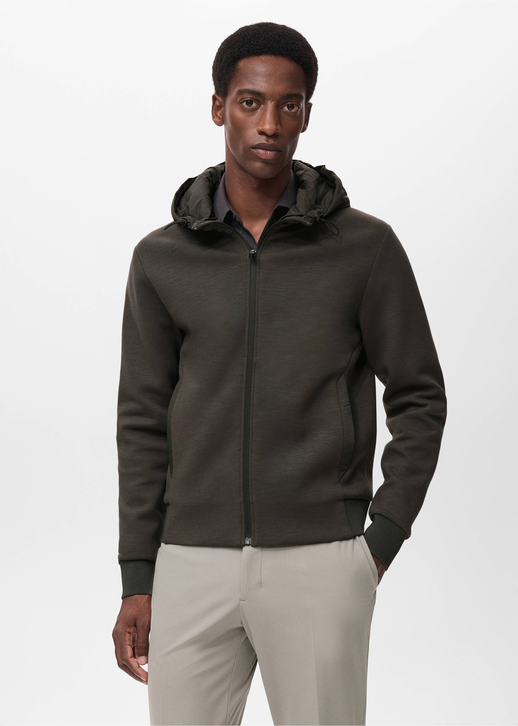 Thermolite® hoodie - Medium plane, Medium Brown. Ref: 17015979-00.