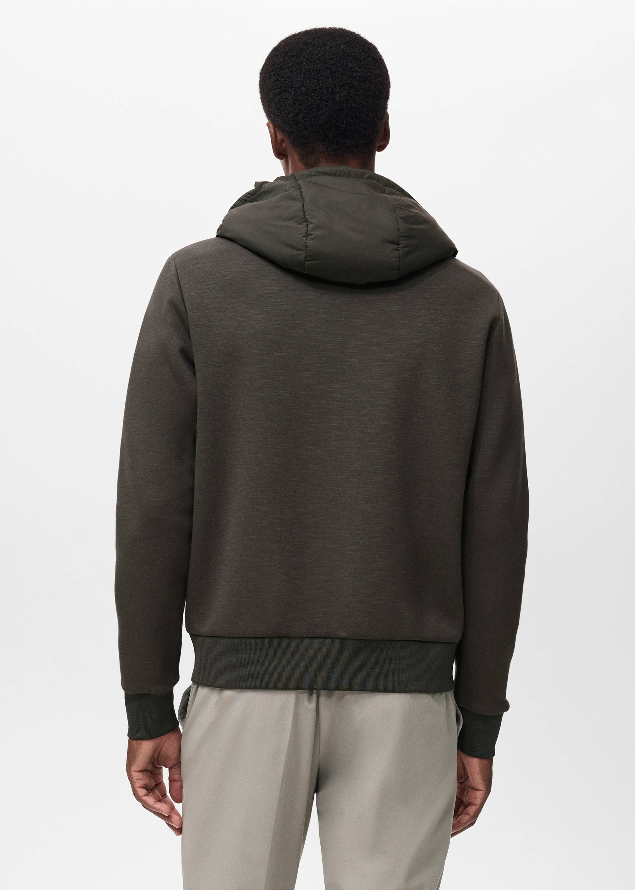 Thermolite® hoodie - Reverse of the article, Medium Brown. Ref: 17015979-00.