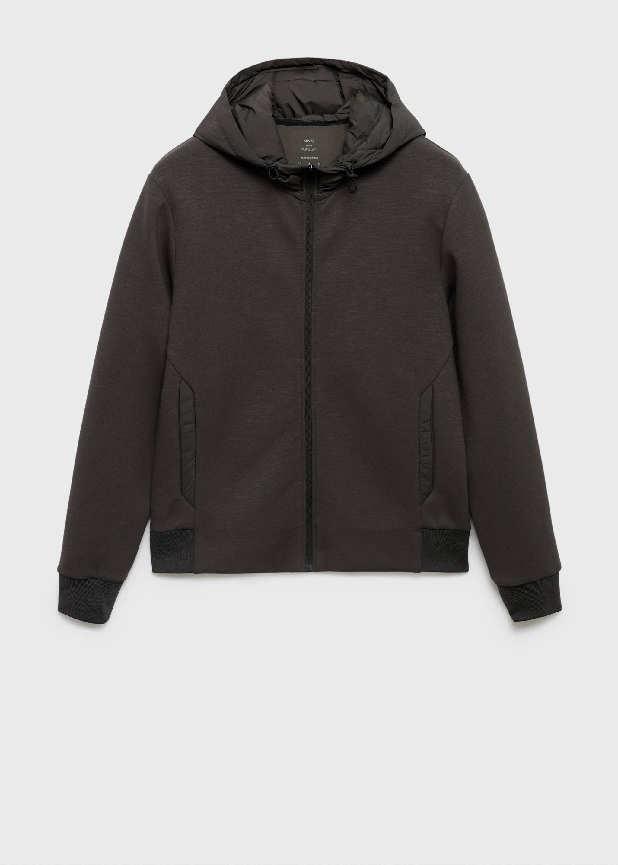Thermolite® hoodie - Article without model, Medium Brown. Ref: 17015979-00.