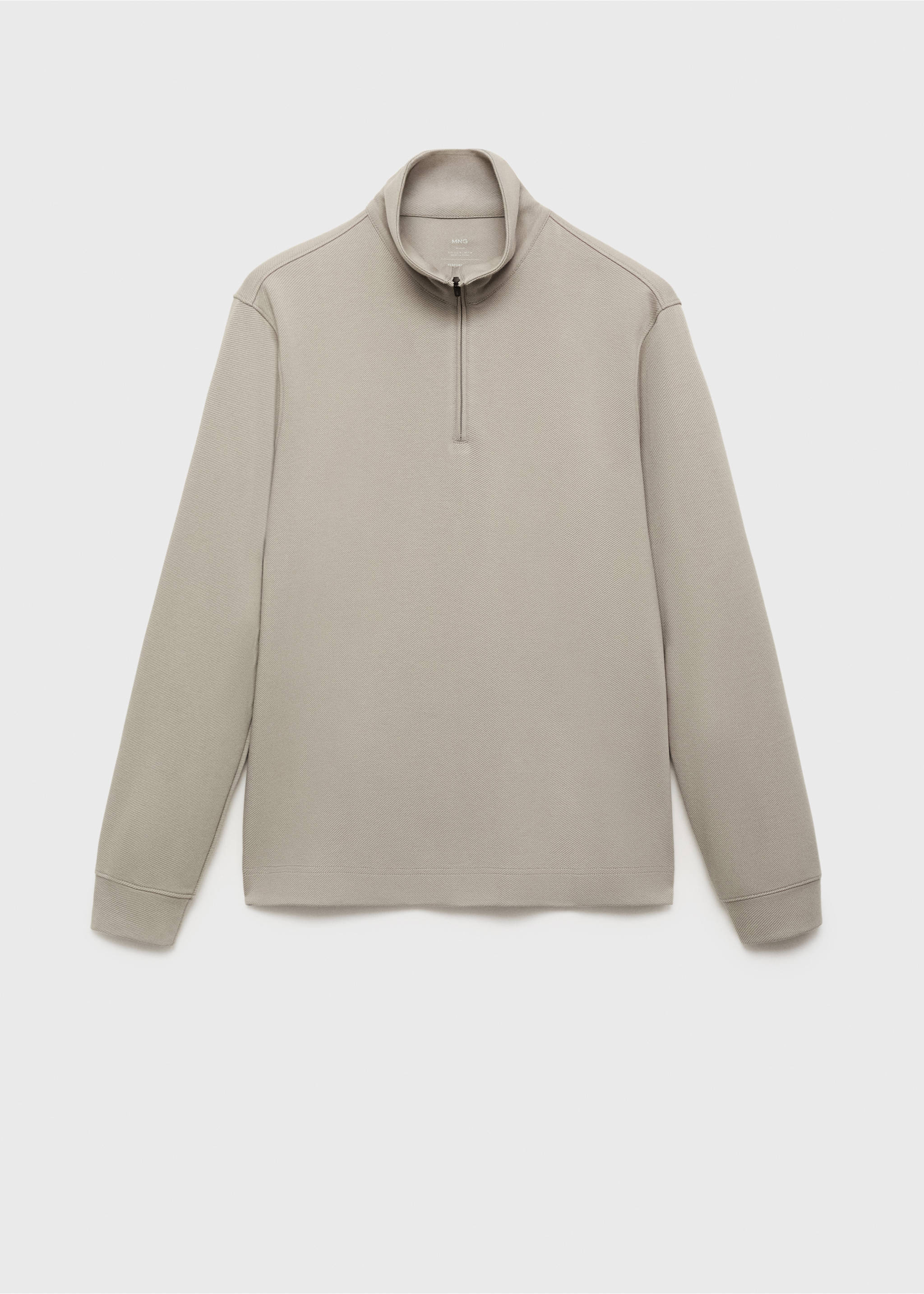 Sweat technique zip regular fit - Article sans modèle, Gris clair/pastel. Ref: 17015981-00.