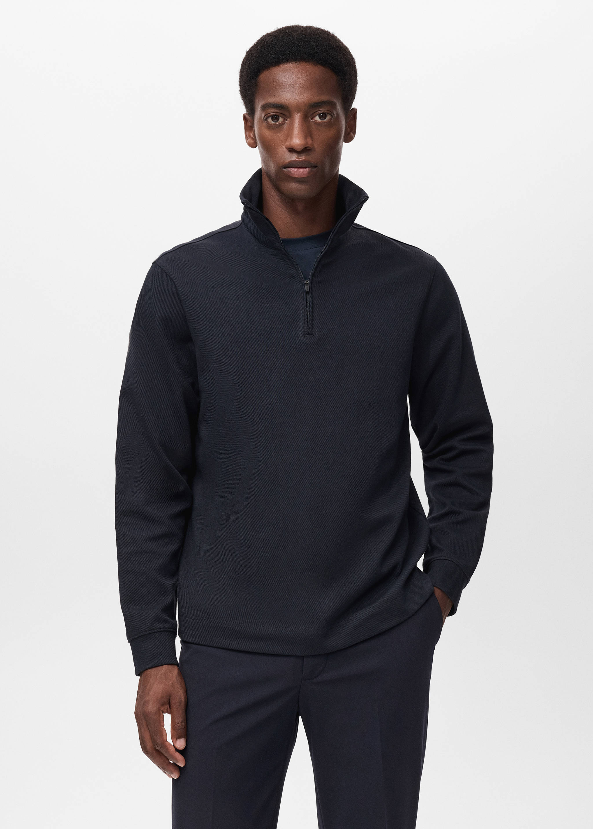 Sweat technique zip regular fit - Plan moyen