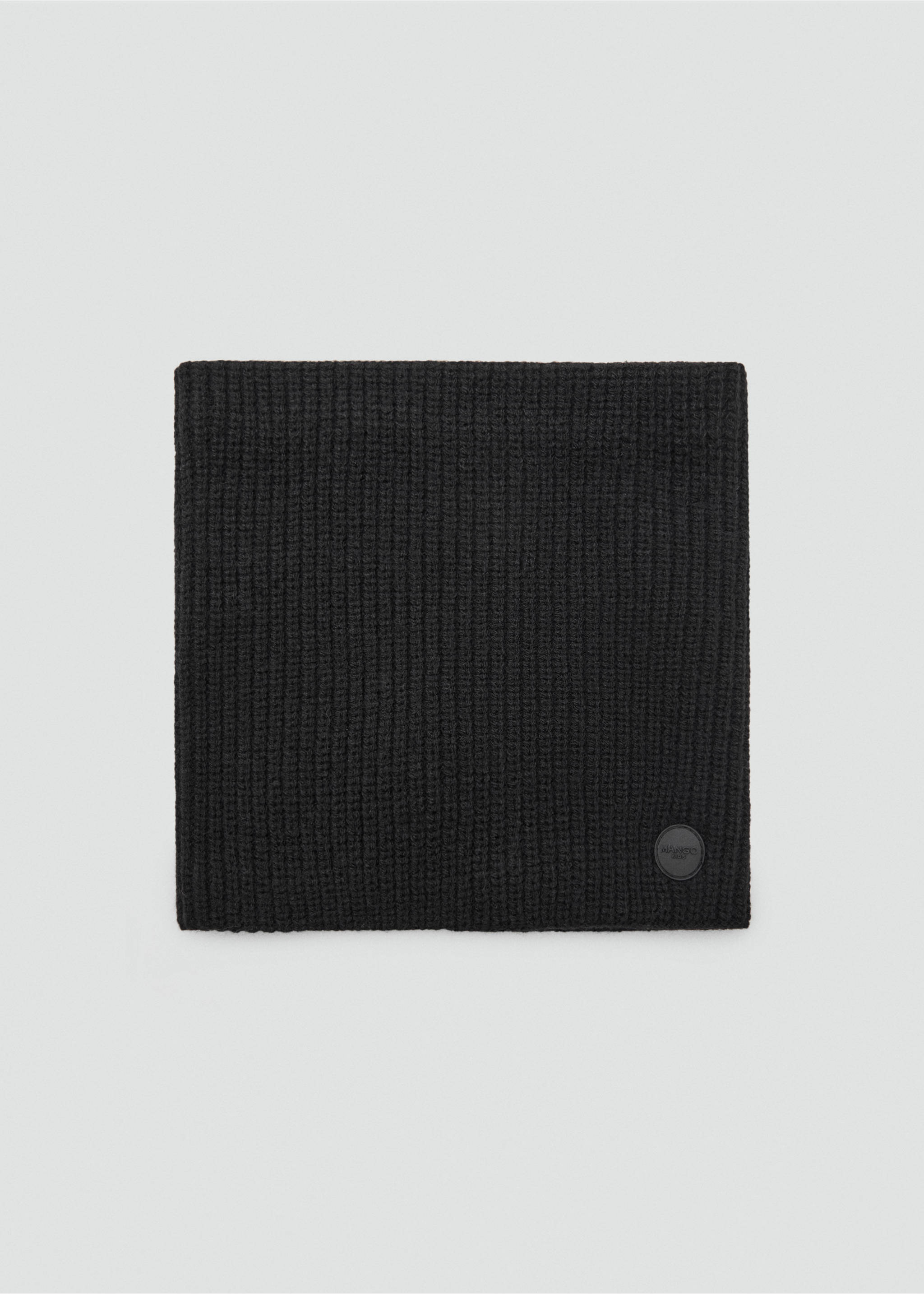 Knit scarf - Article without model, Black. Ref: 17015983-00.