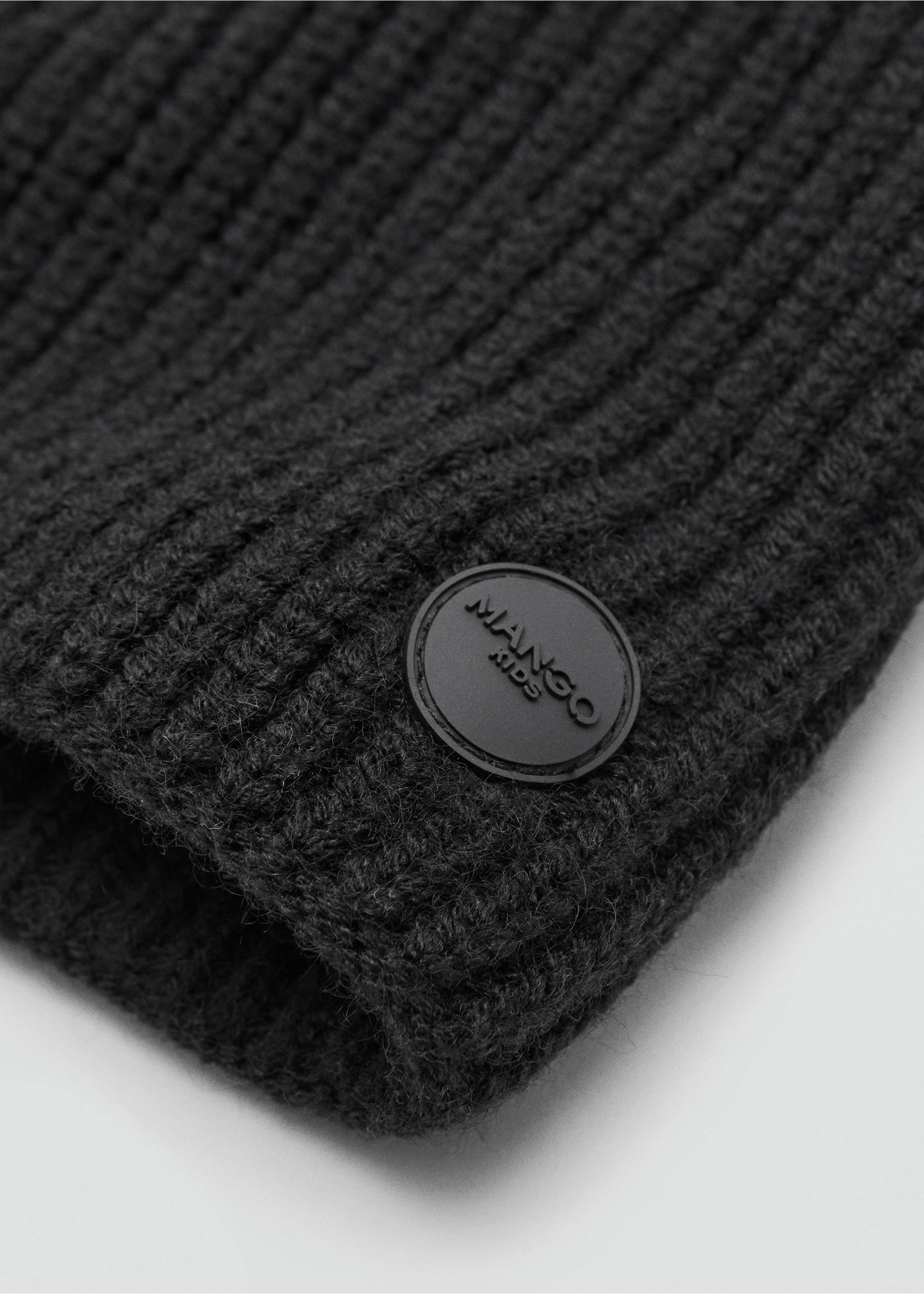 Knit scarf - Medium plane, Black. Ref: 17015983-00.