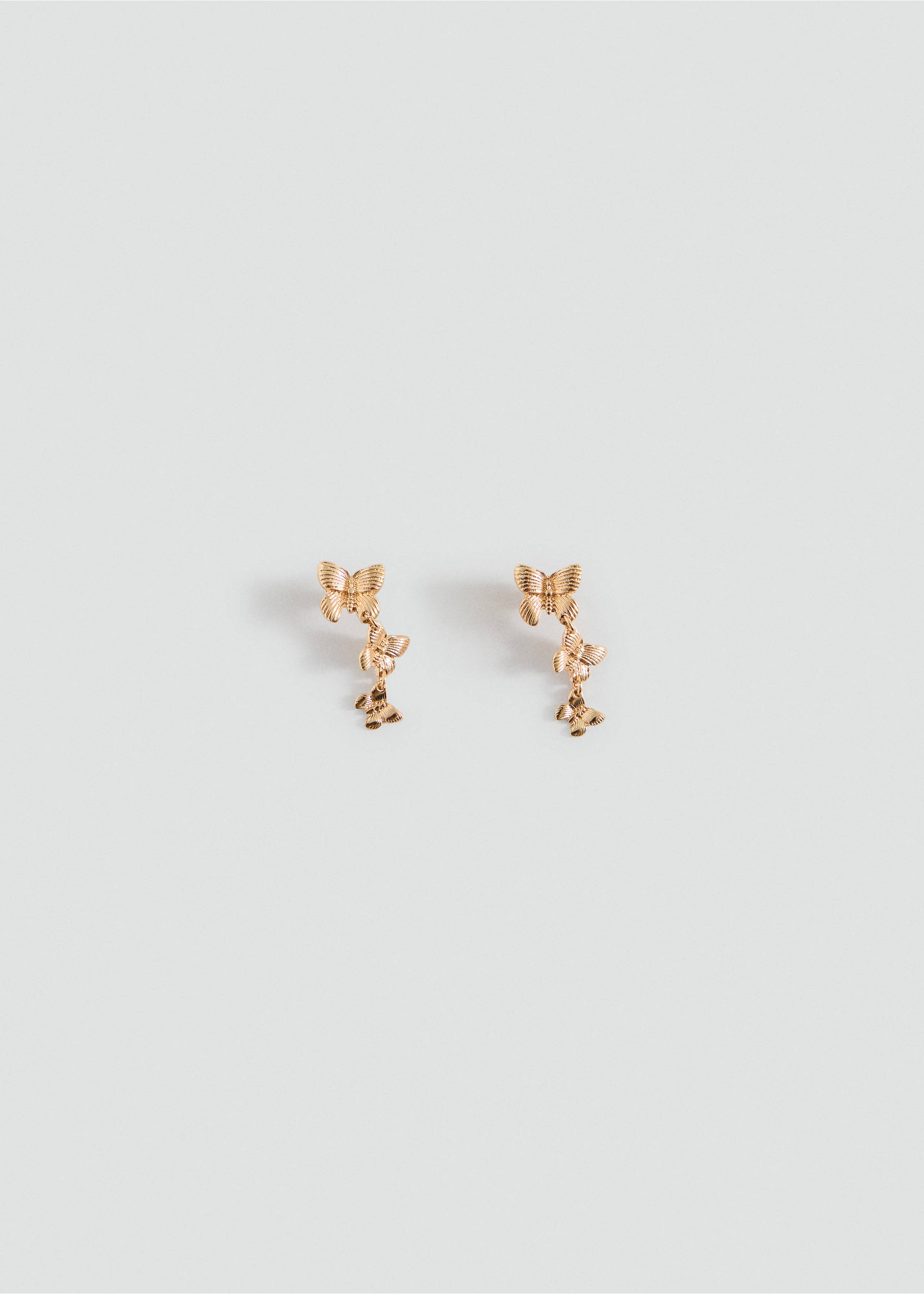 Butterfly earrings - Article without model, Gold. Ref: 17015991-00.