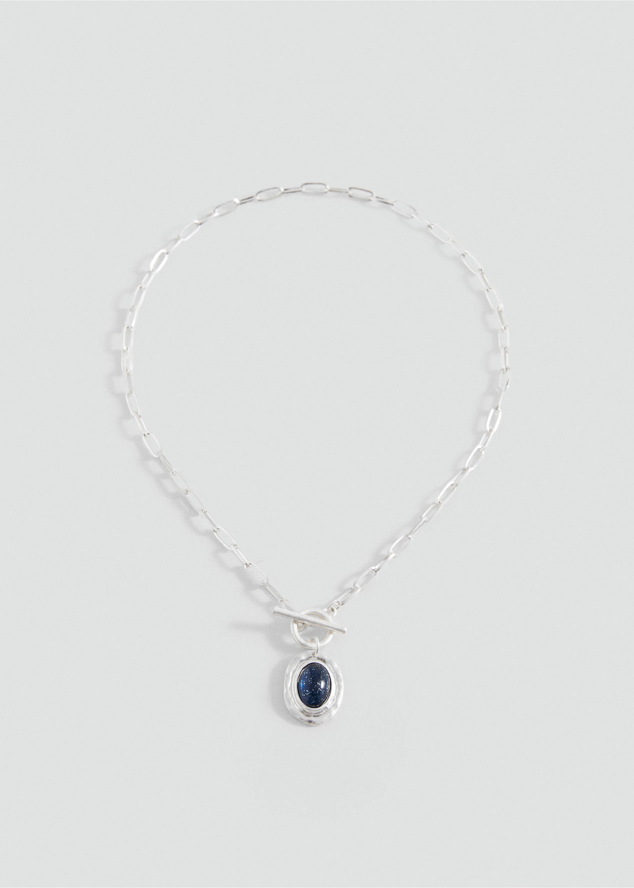 Geometric stone necklace - Article without model, Silver. Ref: 17015994-00.