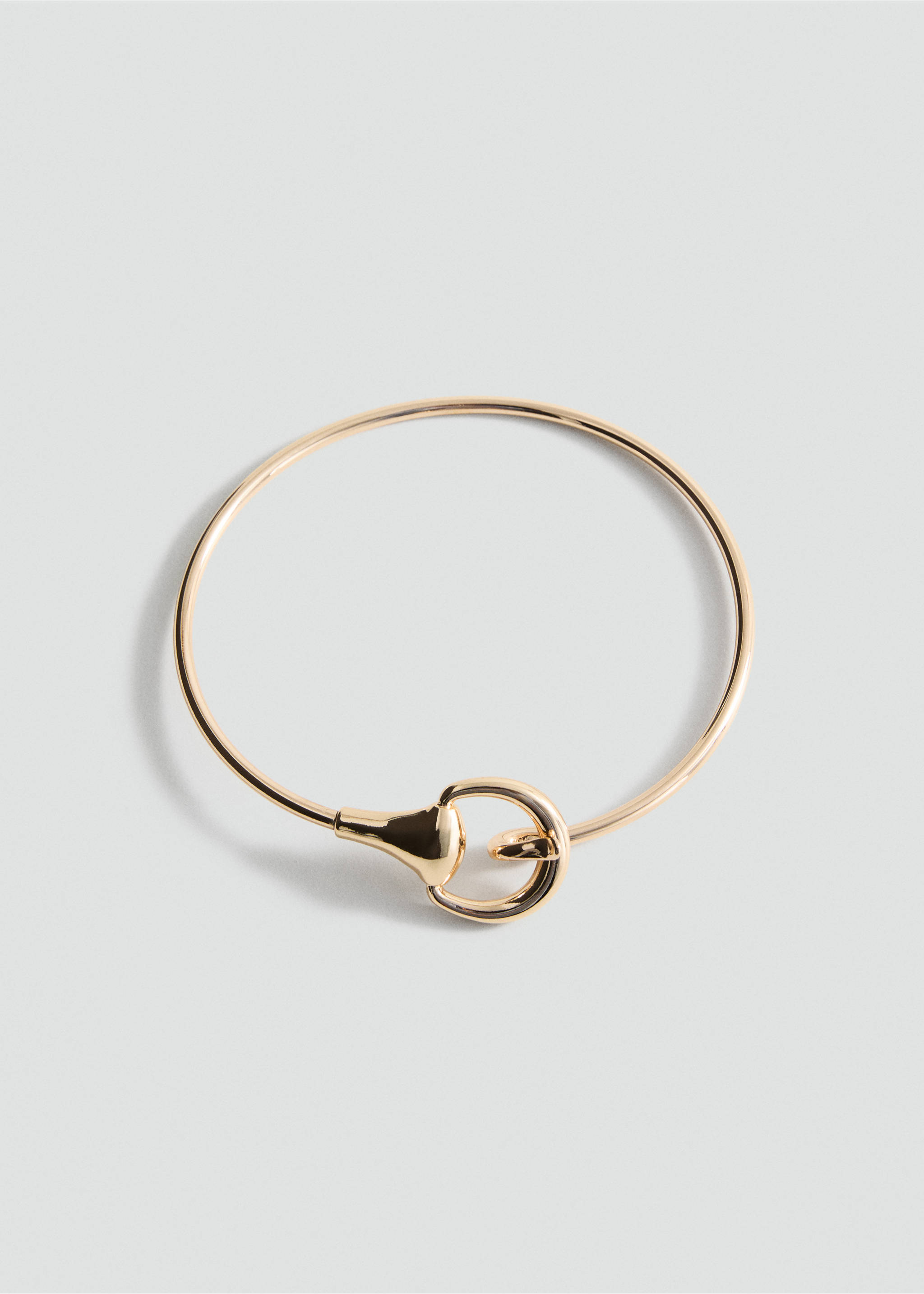 Rigid choker collar - Article without model, Gold. Ref: 17016007-00.