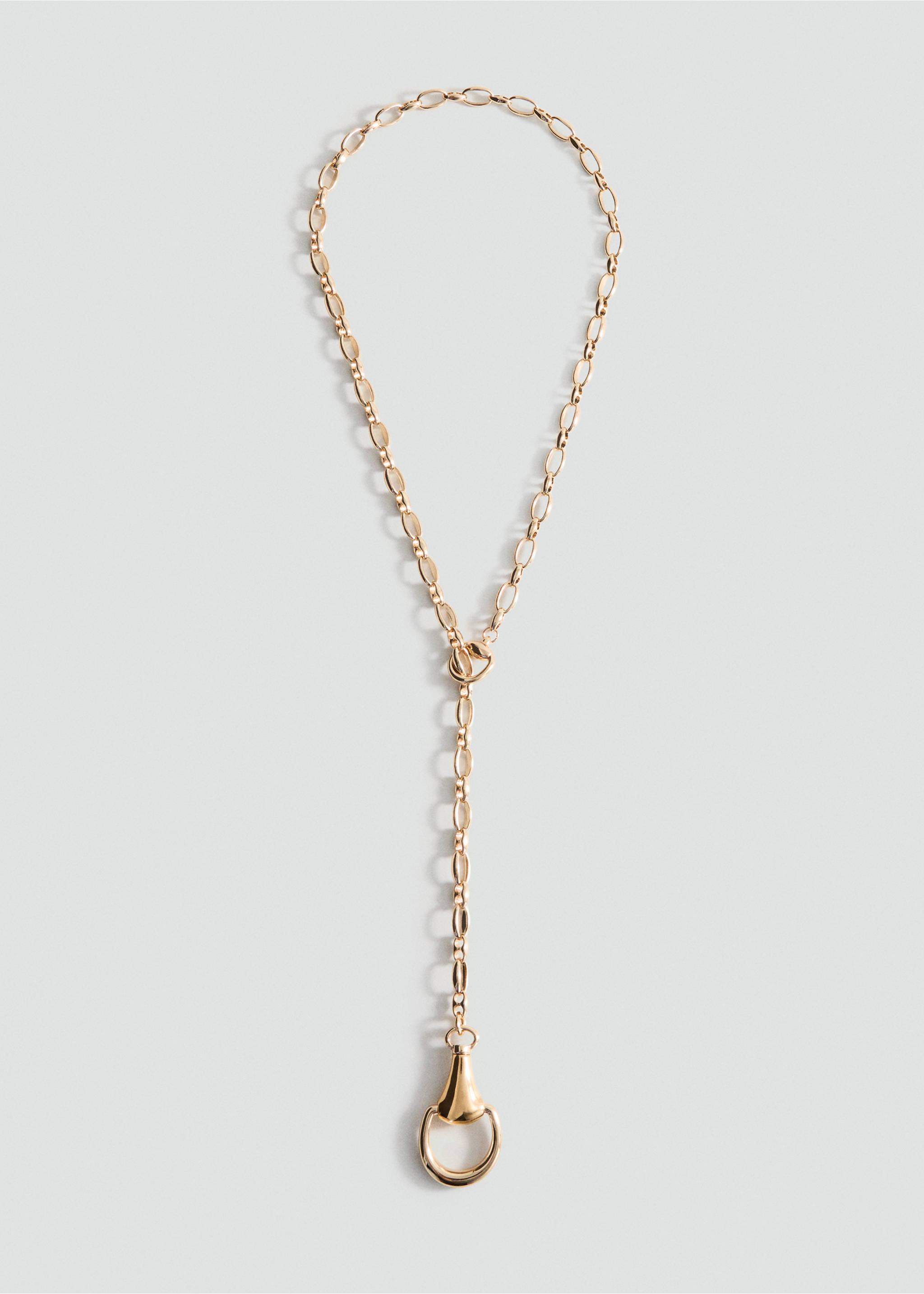 Metallic beaded pendant collar - Article without model, Gold. Ref: 17016010-00.