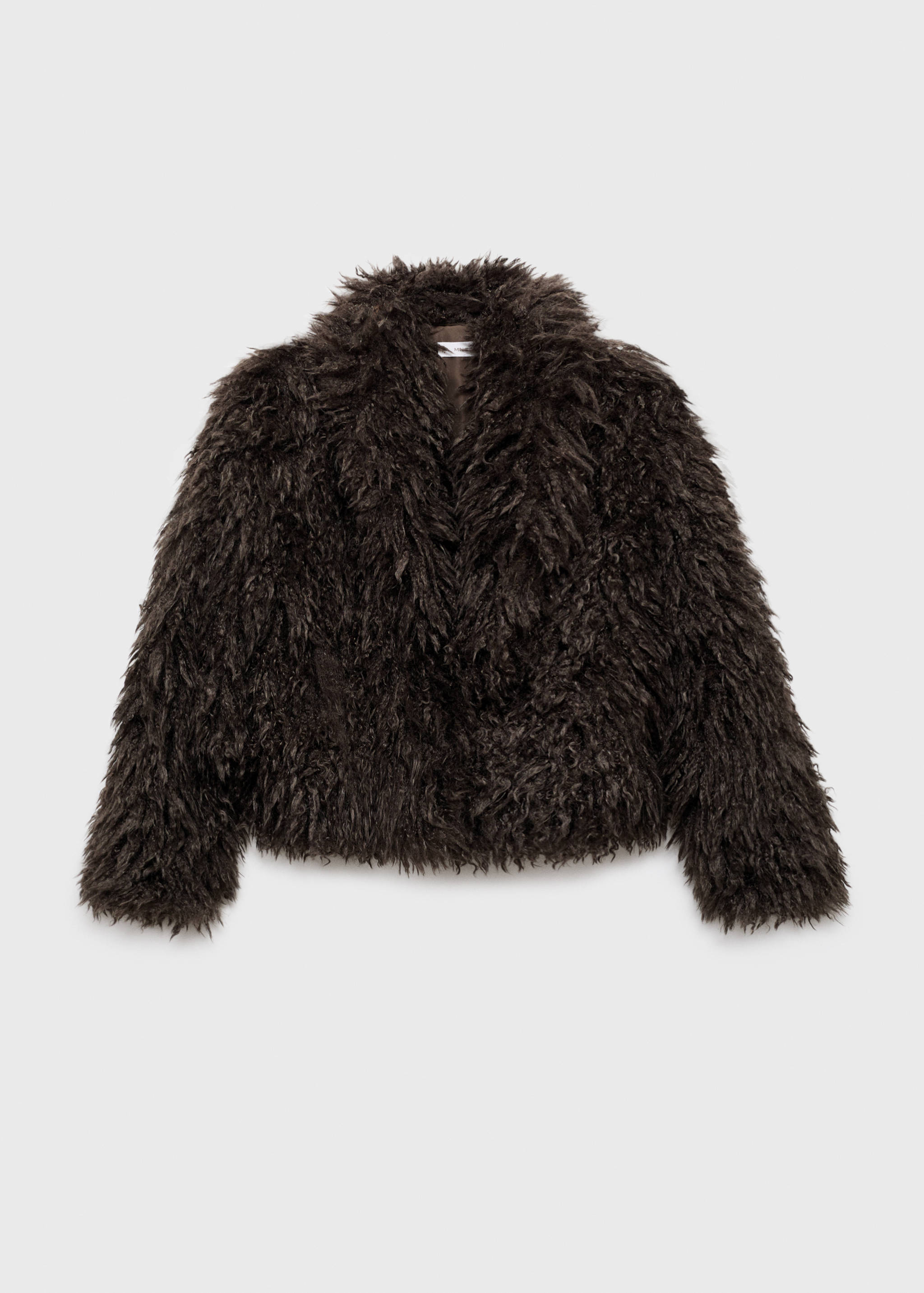 Short faux-fur coat - Article without model
