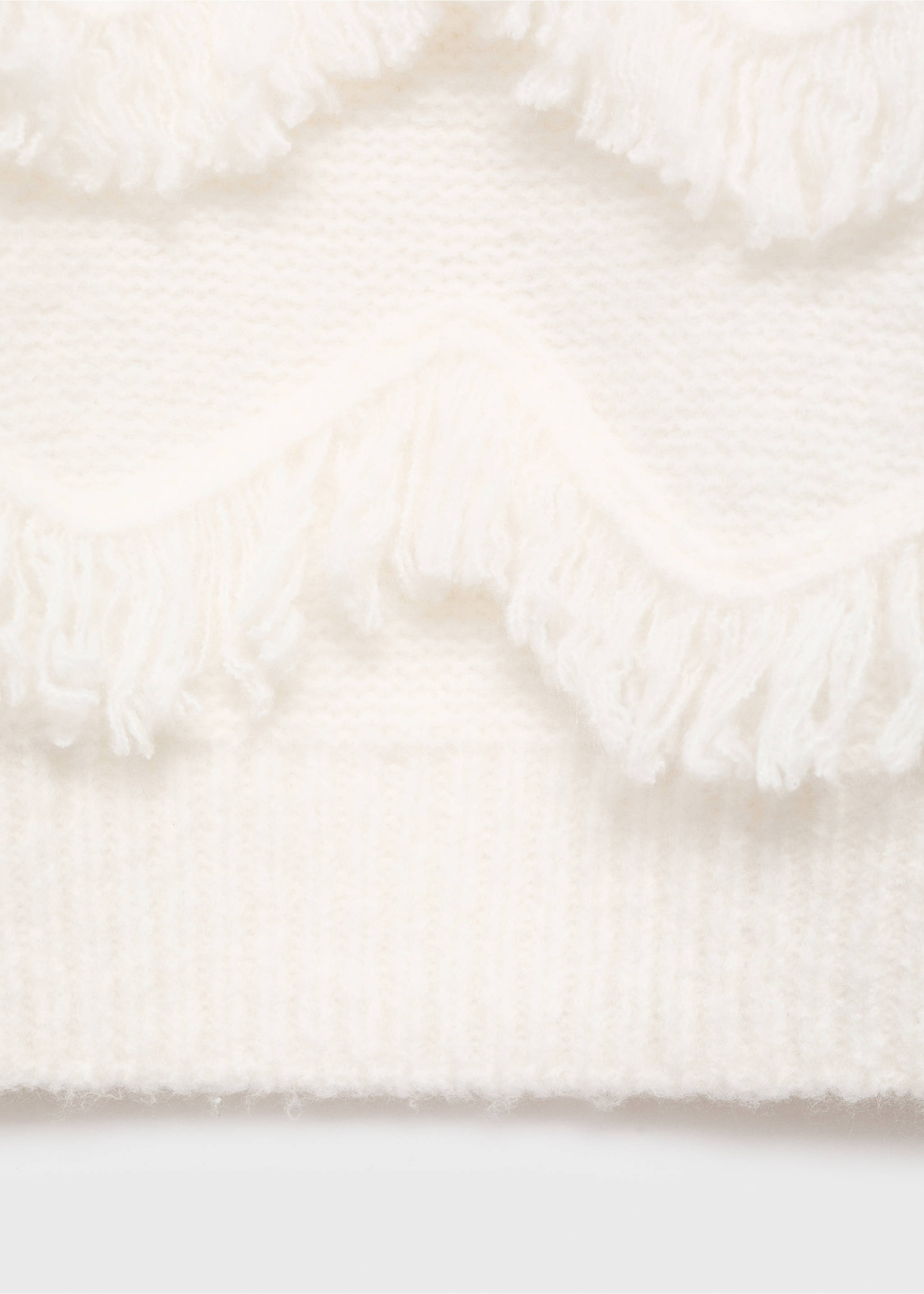 Fringes knit sweater - Details of the article 8, Off White. Ref: 17016344-00.