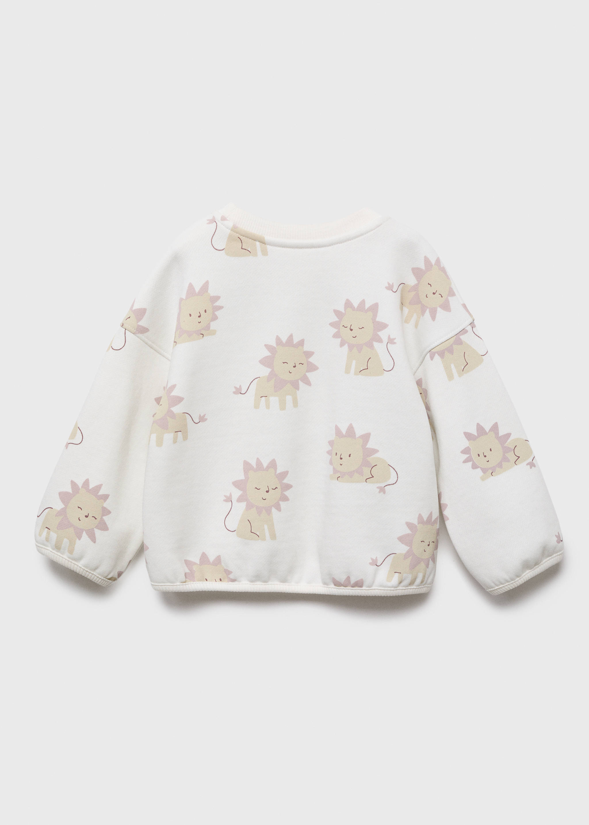 Lion print sweatshirt - Reverse of the article