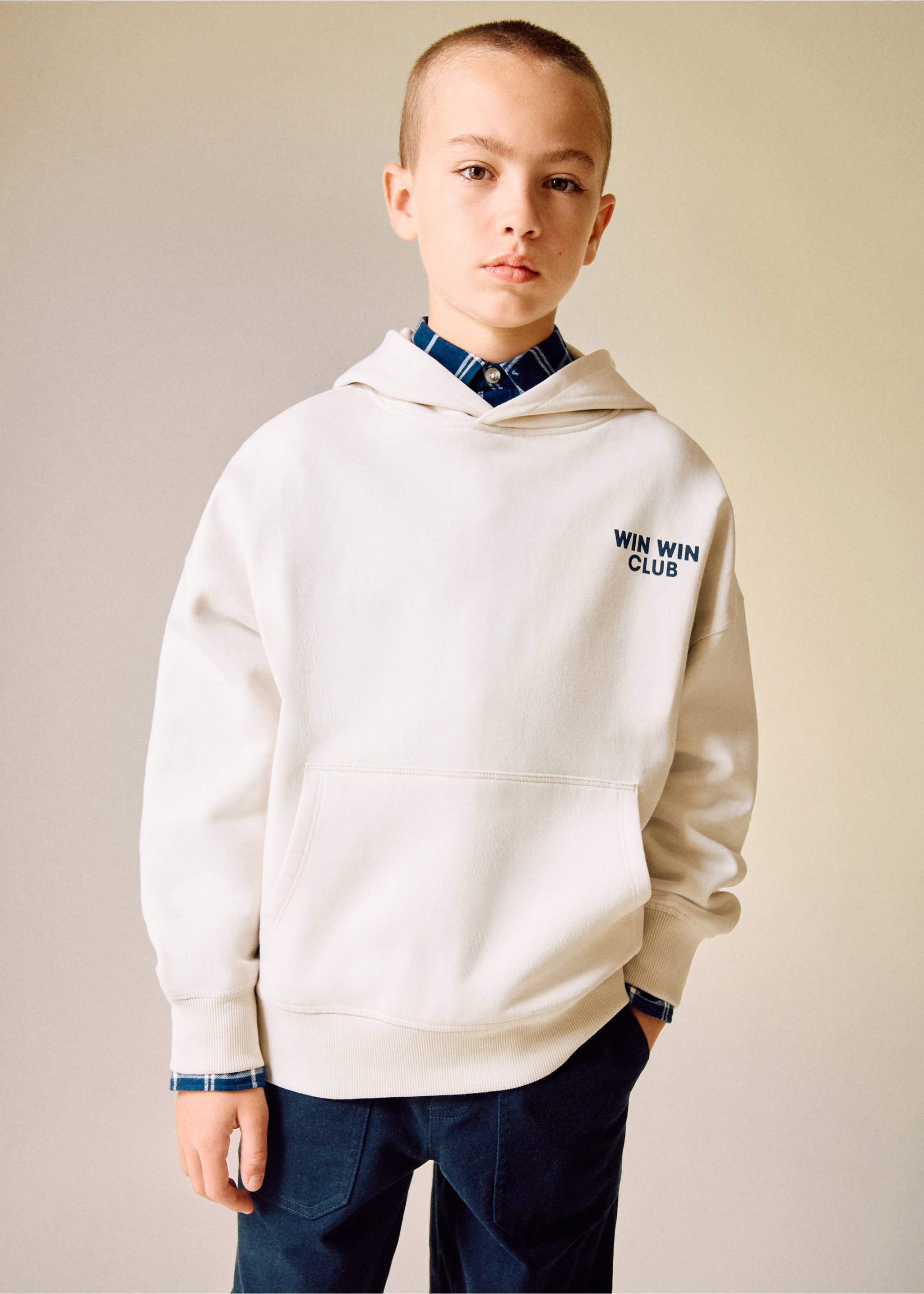 Printed cotton sweatshirt - Medium plane, Ice Grey. Ref: 17016347-00.