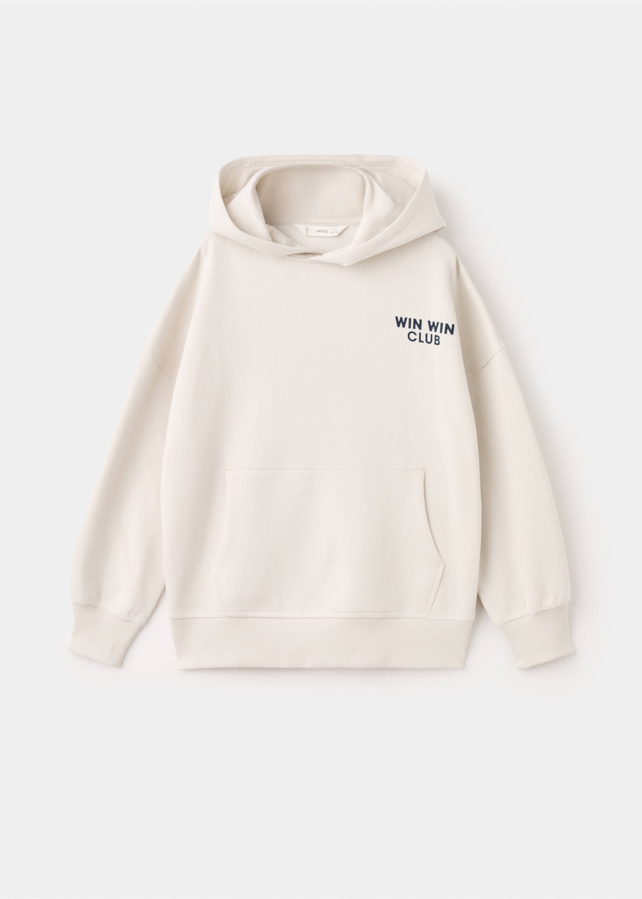 Printed cotton sweatshirt - Article without model, Ice Grey. Ref: 17016347-00.
