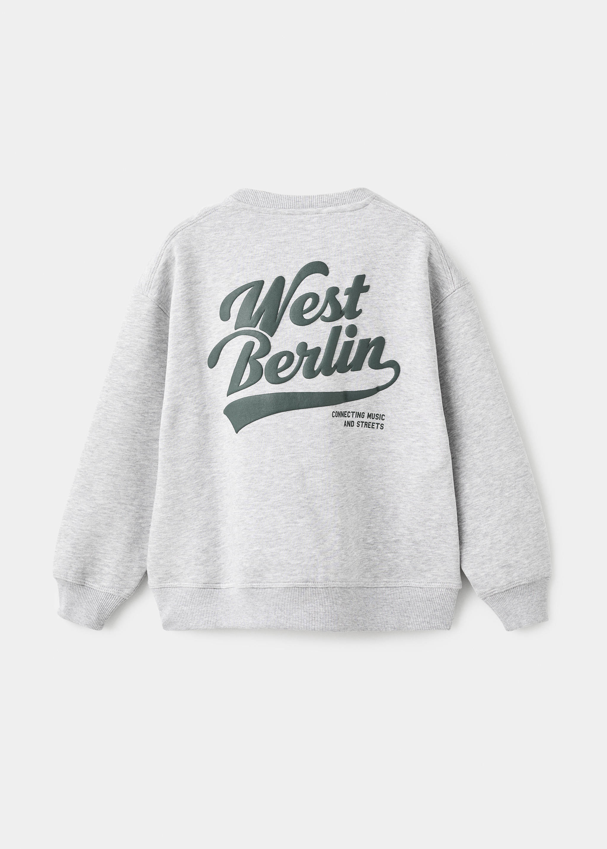 Printed cotton sweatshirt - Reverse of the article