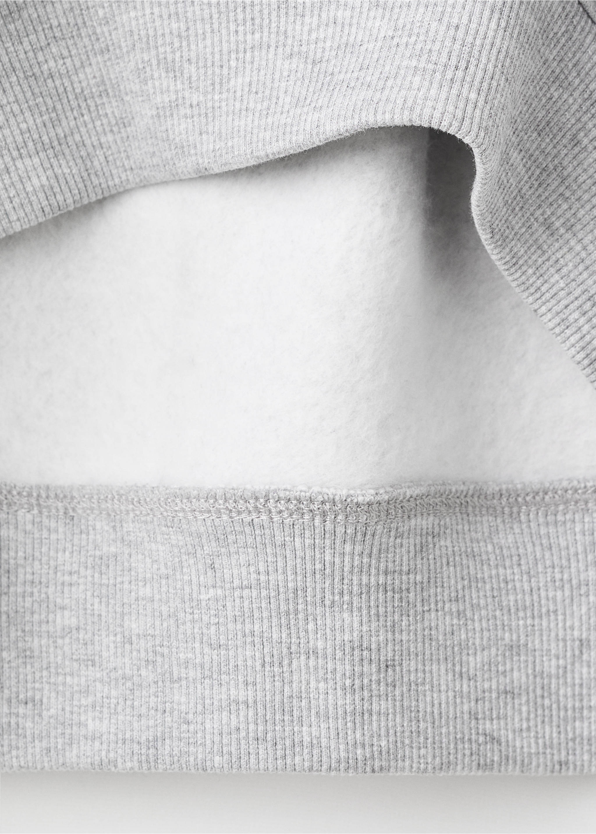Printed cotton sweatshirt - Details of the article 0, Medium Heather Grey. Ref: 17016349-00.