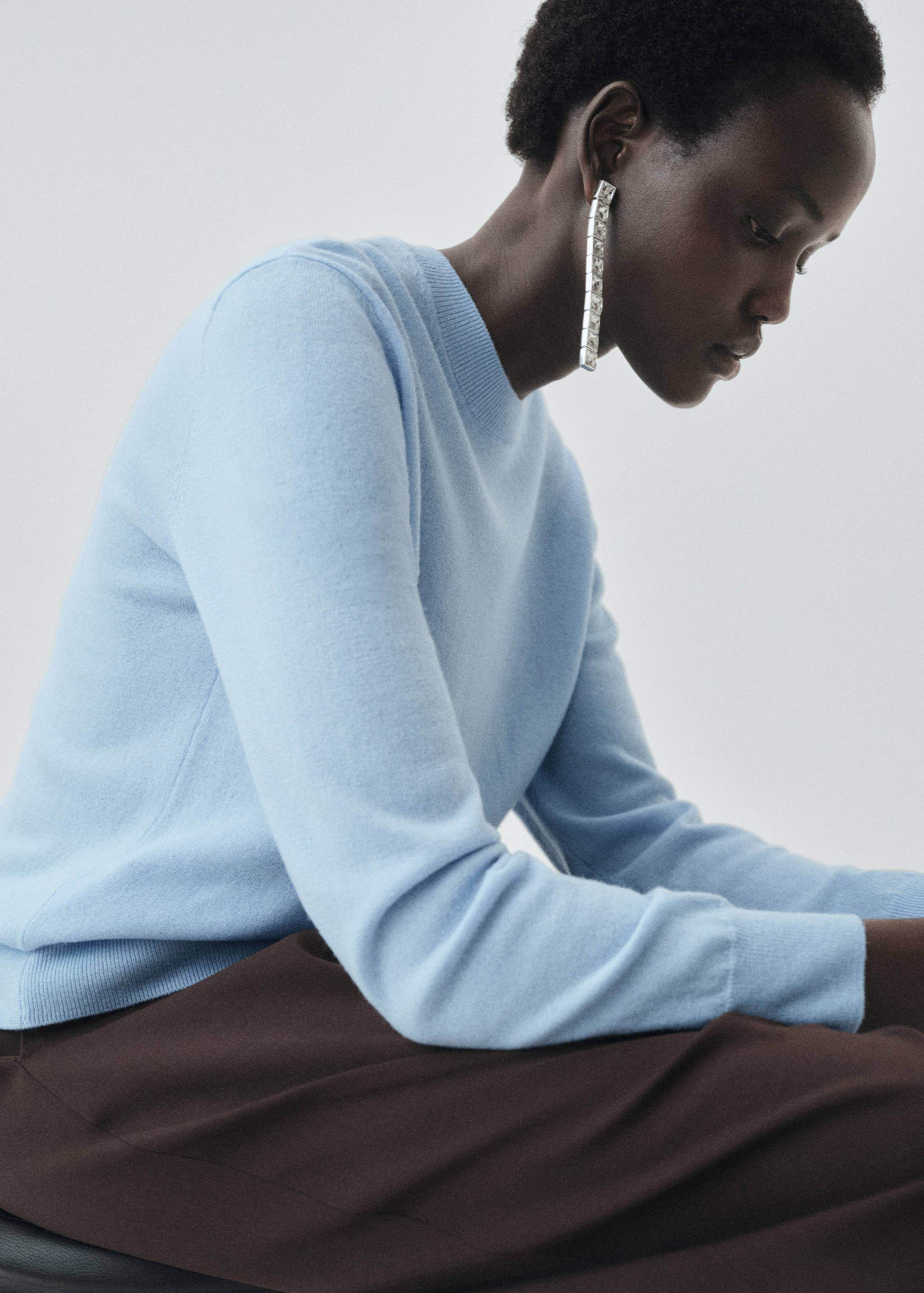 100% wool fine-knit sweater - Details of the article 2