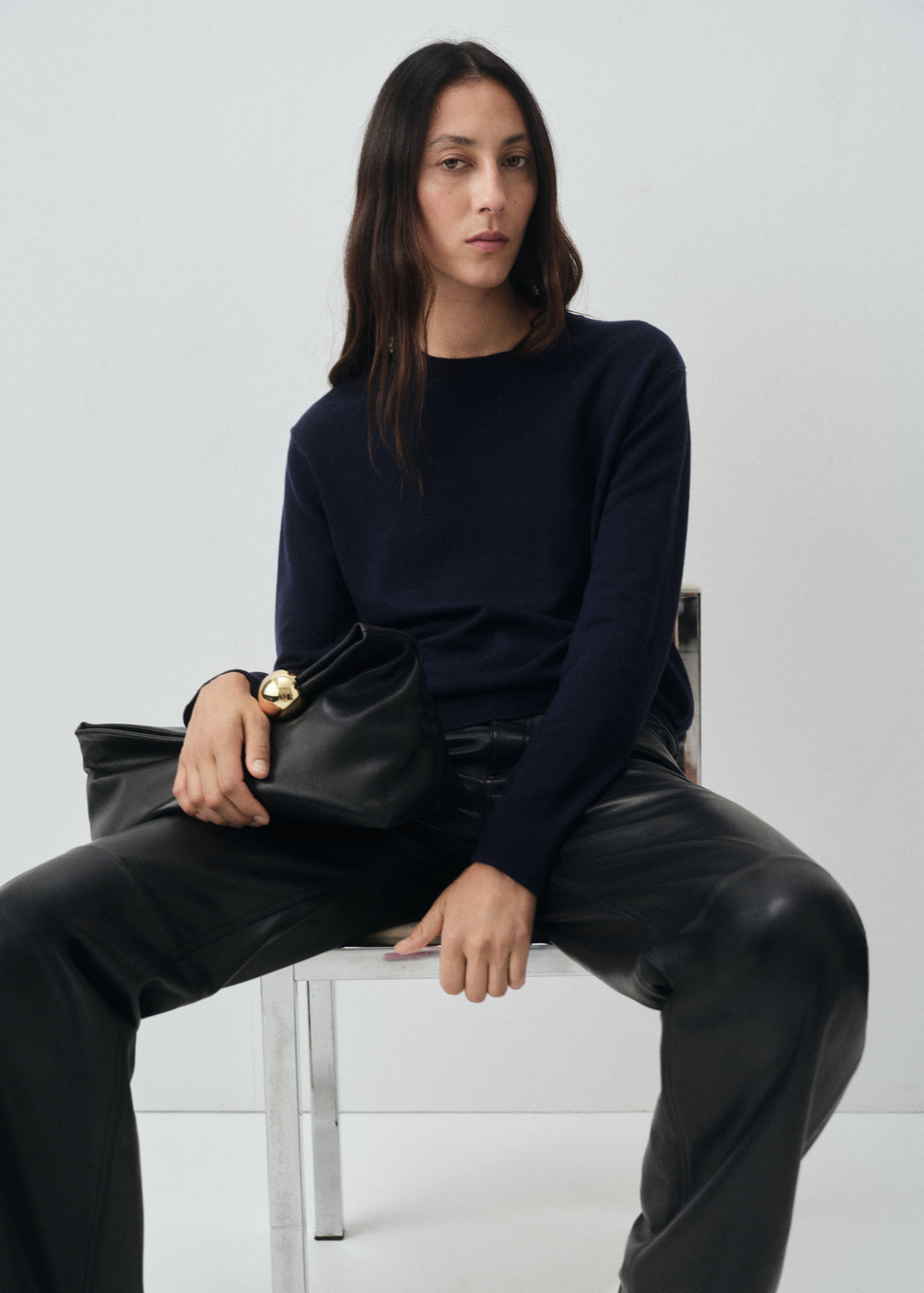 100% wool fine-knit sweater - Details of the article 2