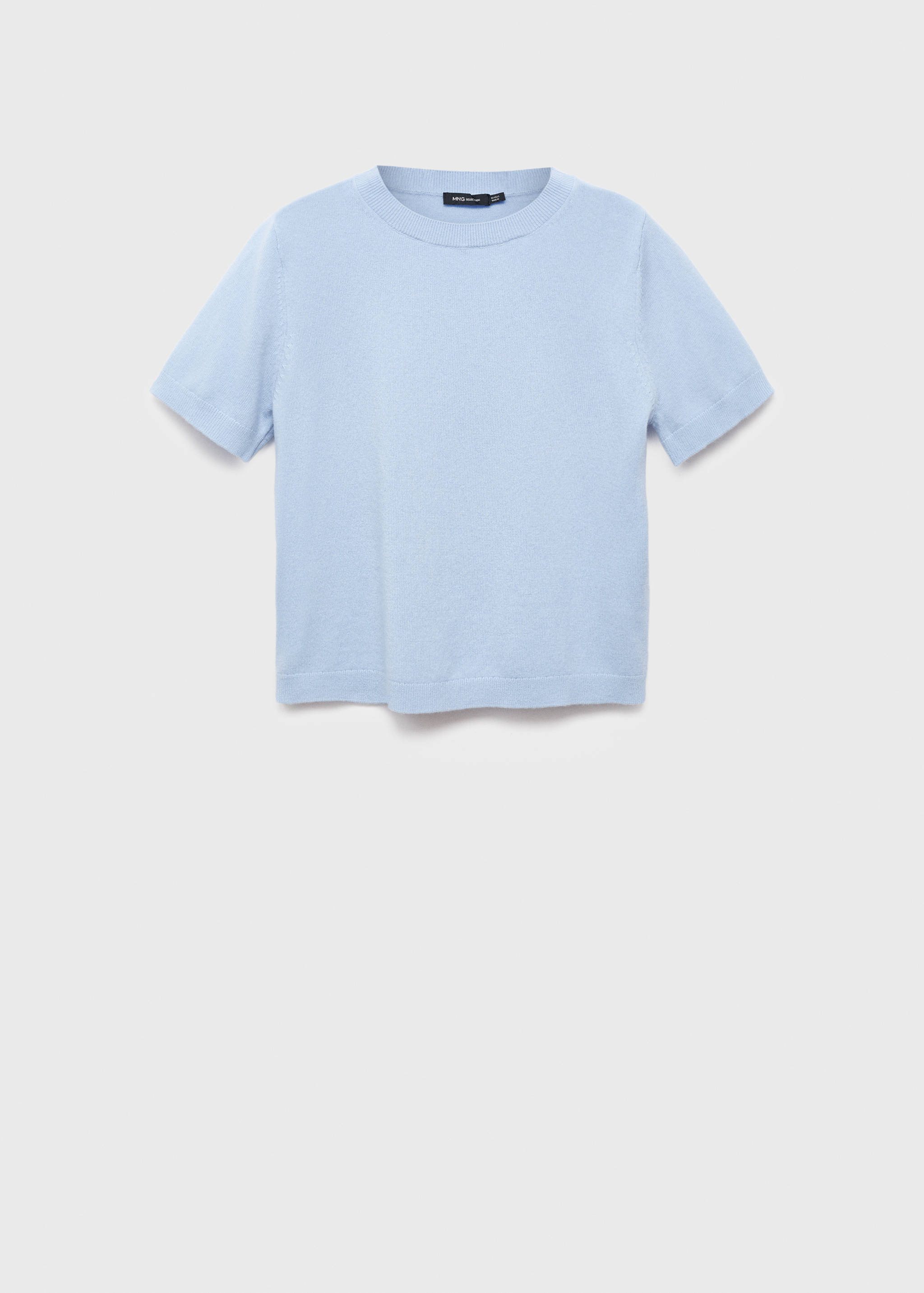 Short-sleeved wool sweater - Article without model