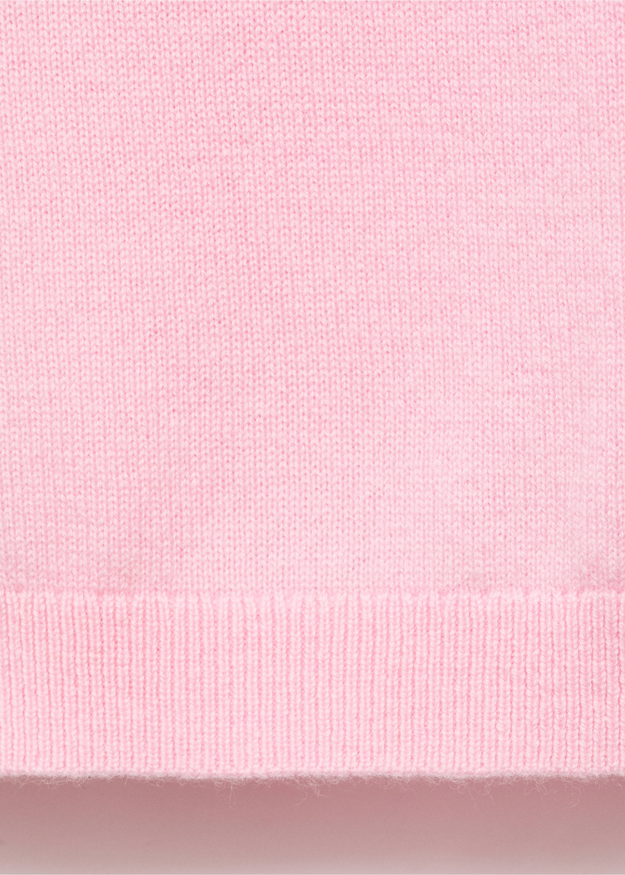 Short-sleeved wool sweater - Details of the article 0, Pink. Ref: 17016357-00.