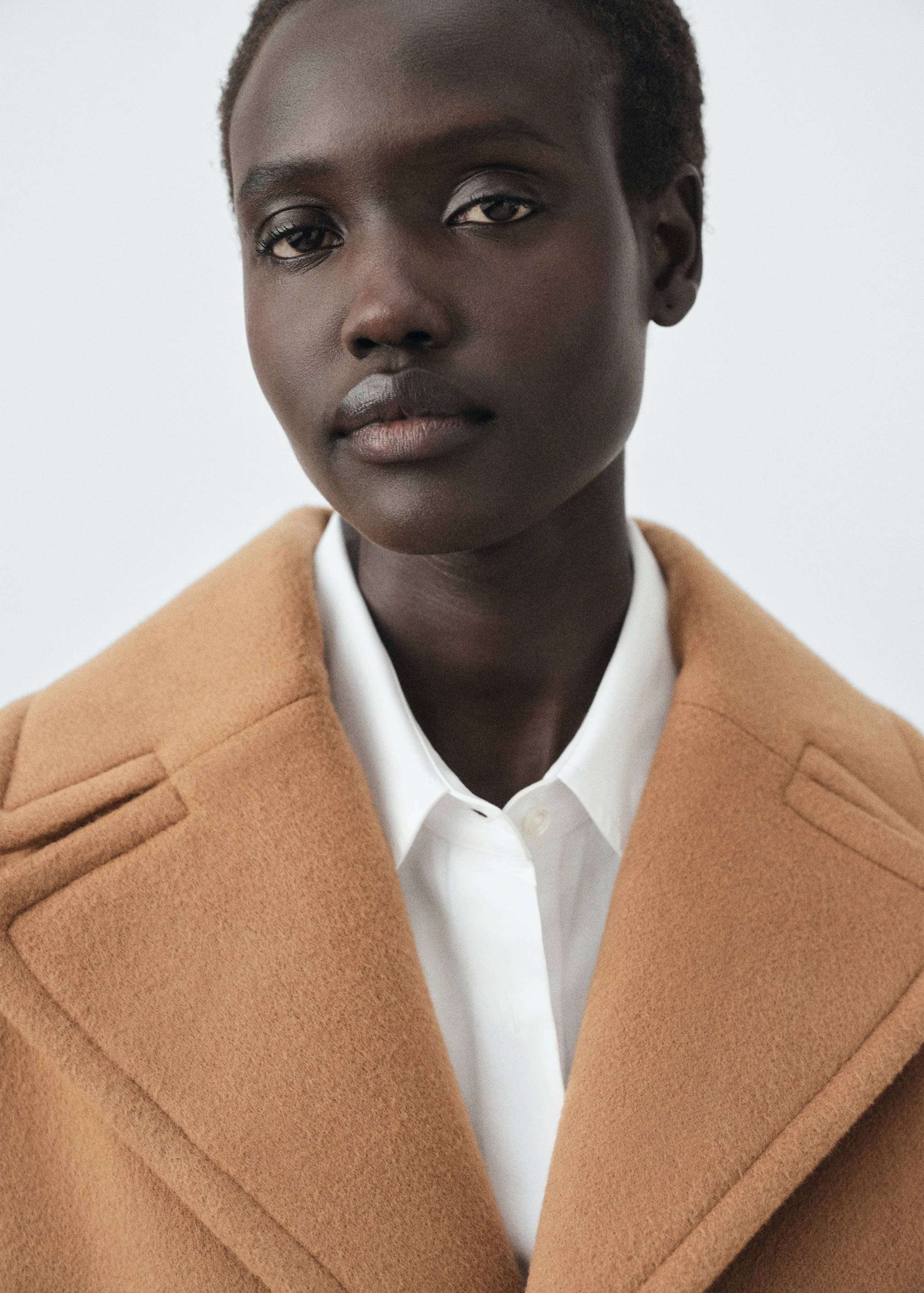 Manteco wool coat with lapels - Details of the article 2